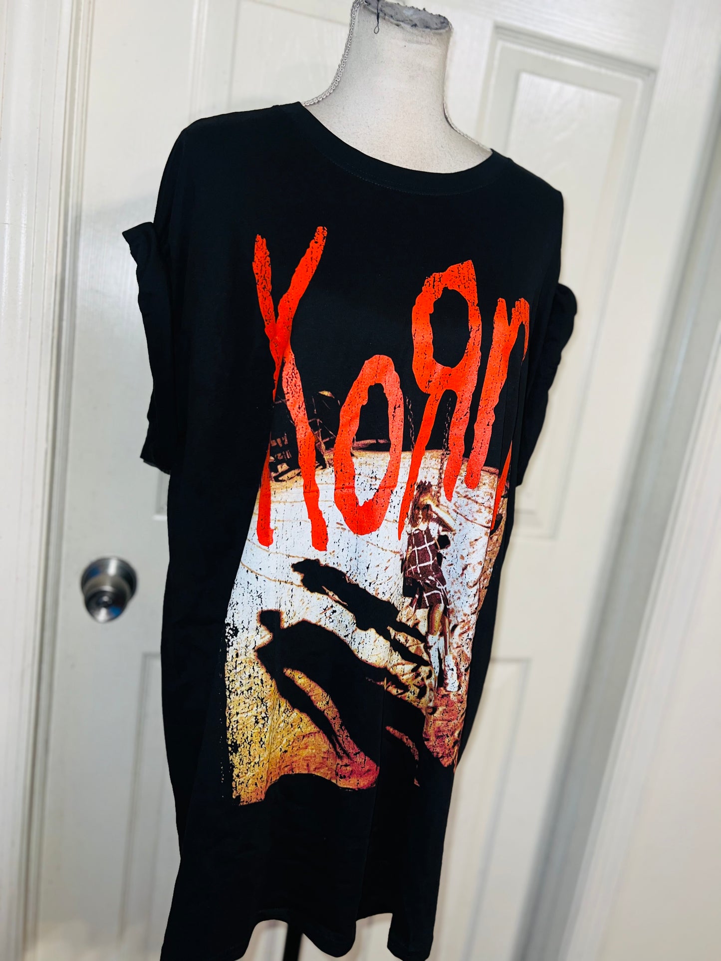 Korn Oversized Distressed Tee