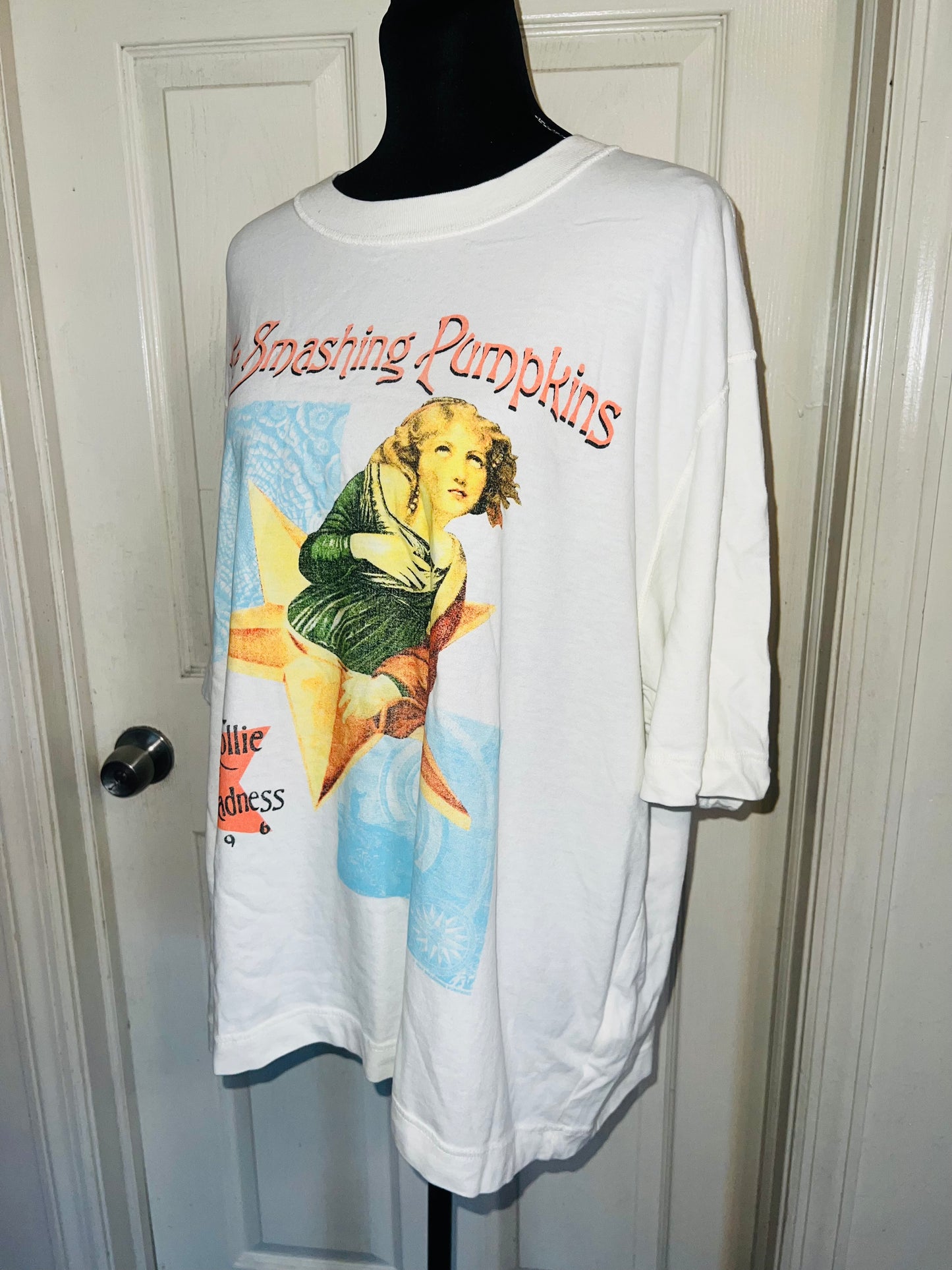 The Smashing Pumpkins Double Sided Oversized Distressed Tee