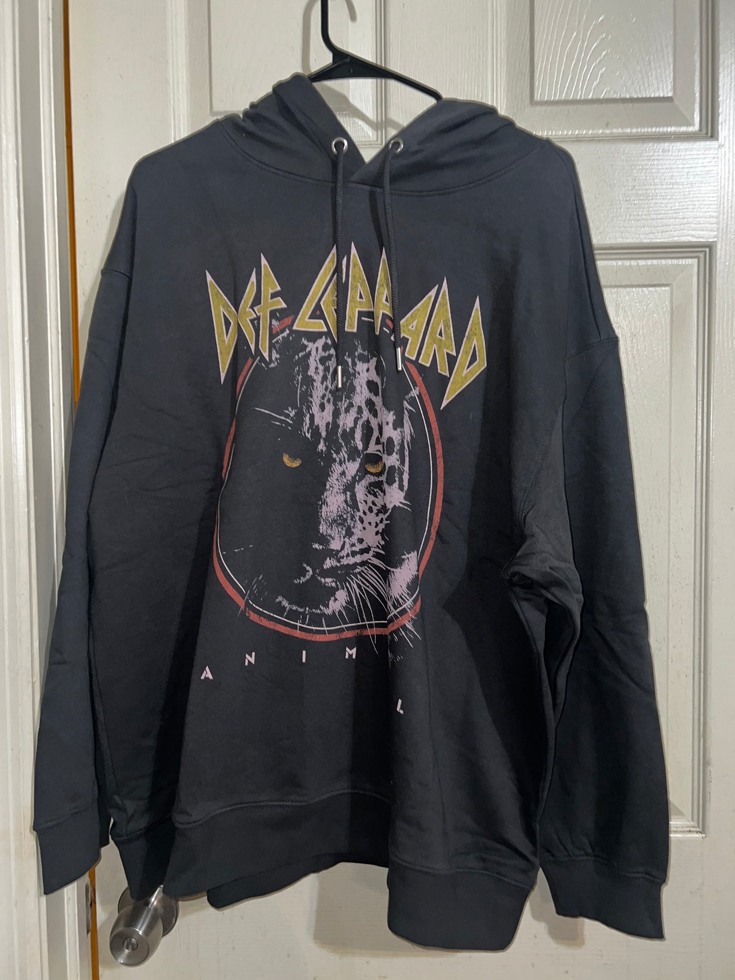 Def Leppard Oversized Hooded Sweatshirt