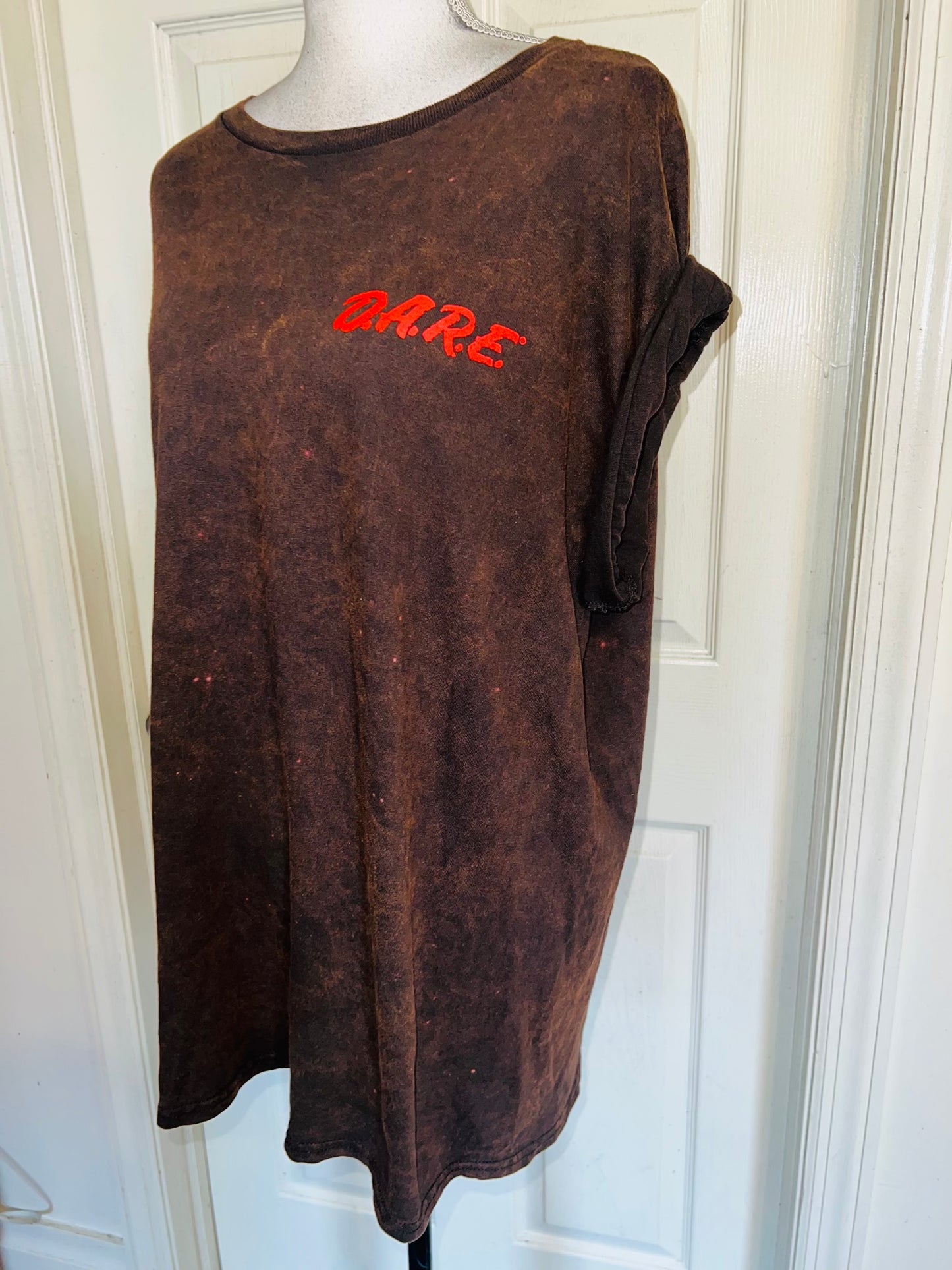 D.A.R.E Double Sided Oversized Distressed Tee