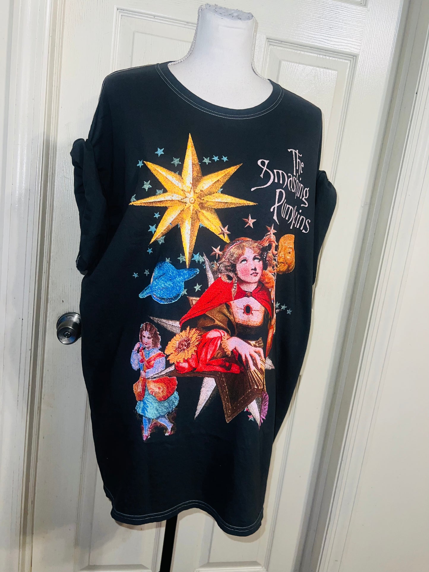 The Smashing Pumpkins Oversized Distressed Tee