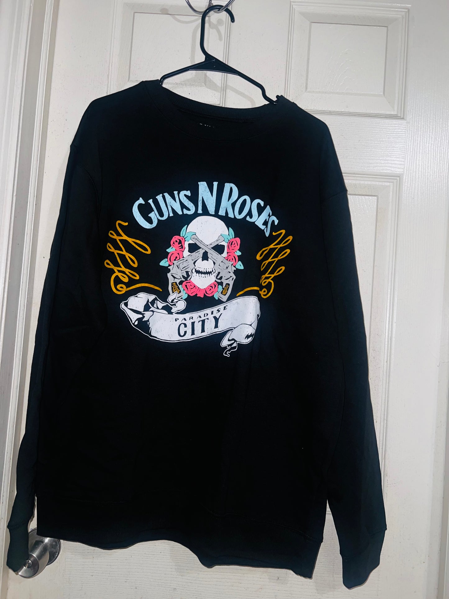 Guns N’ Roses Oversized Distressed Sweatshirt
