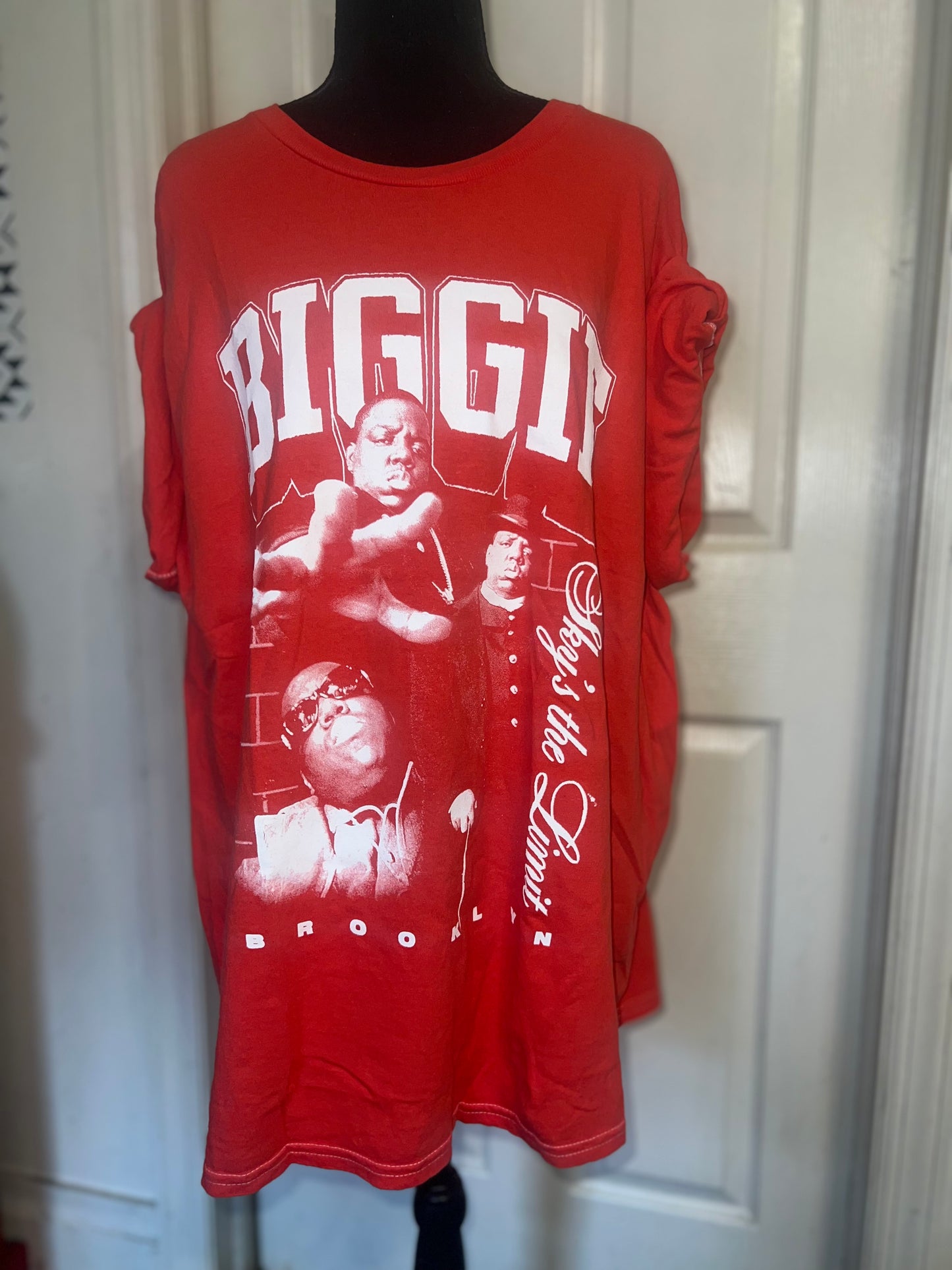 Biggie Smalls Oversized Distressed Tee