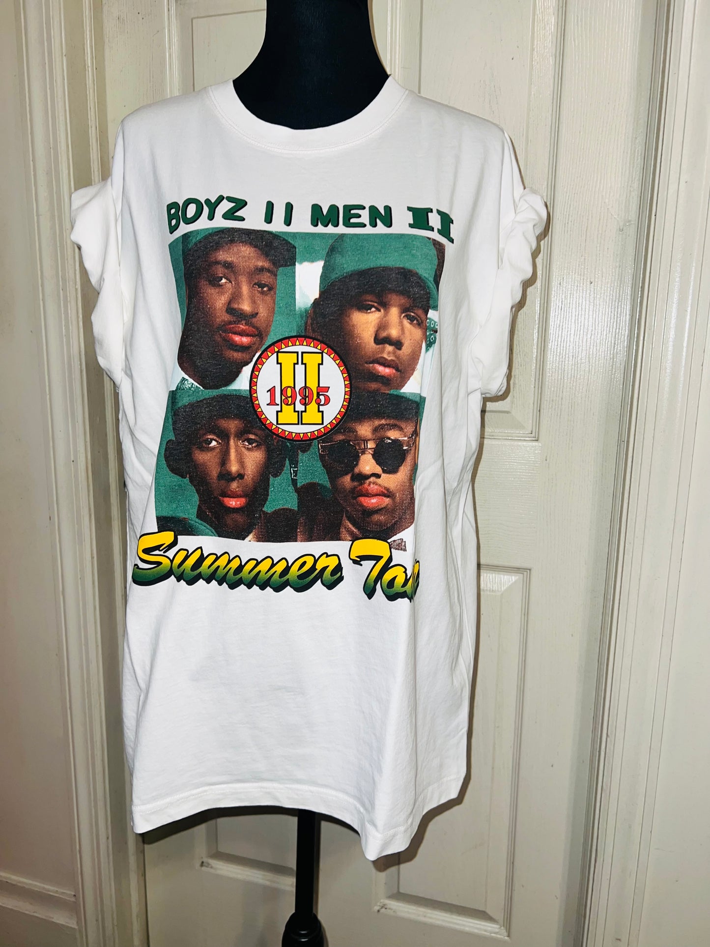 Boyz II Men Double Sided Oversized Distressed Tee