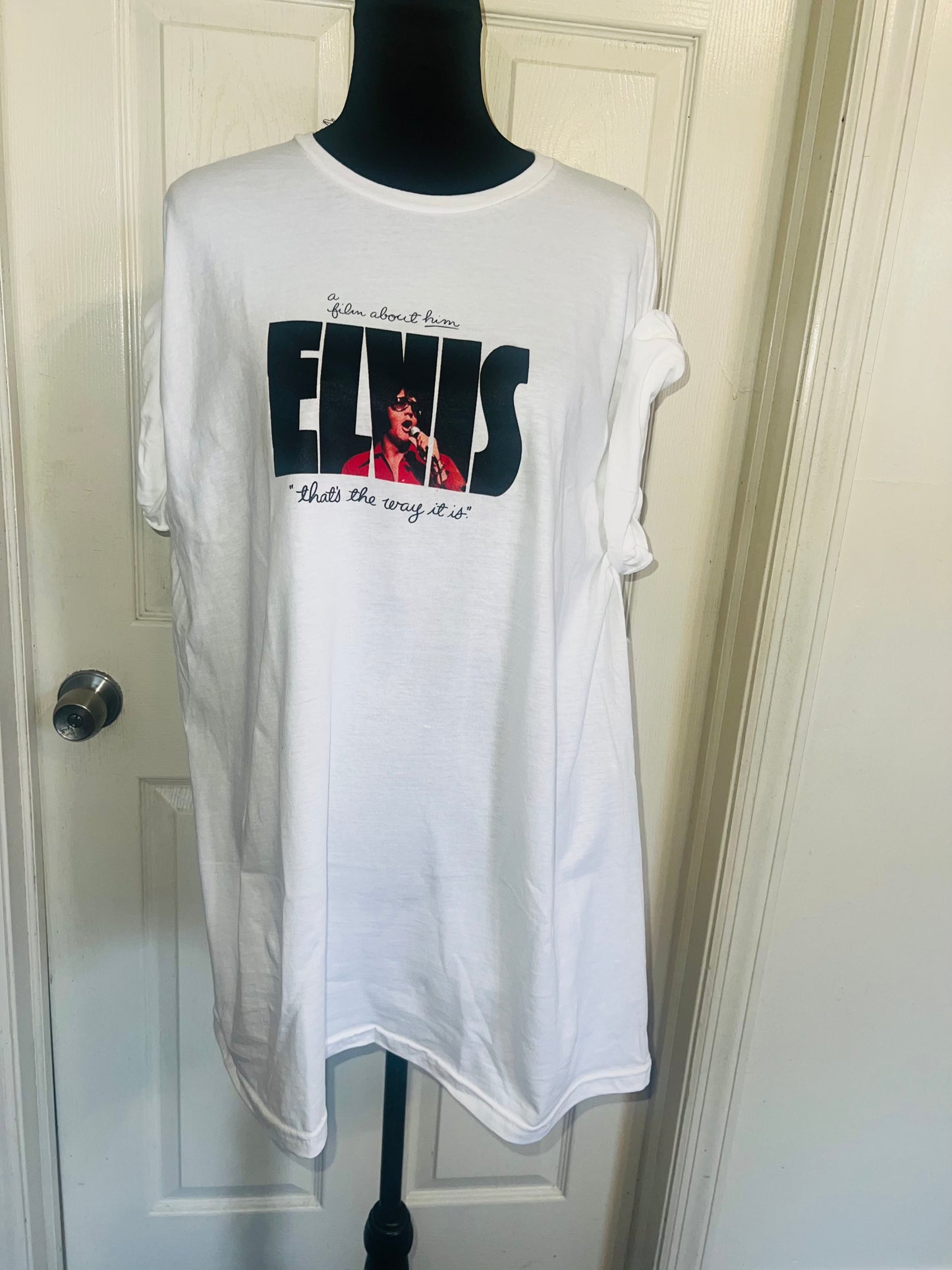 Elvis Double Sided Oversized Distressed Tee