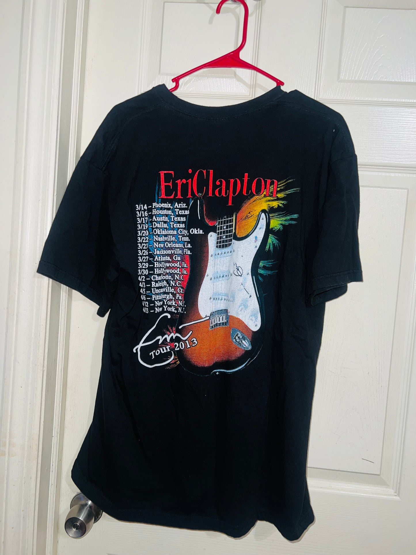 Eric Clapton Vintage Double Sided Oversized Distressed Tee