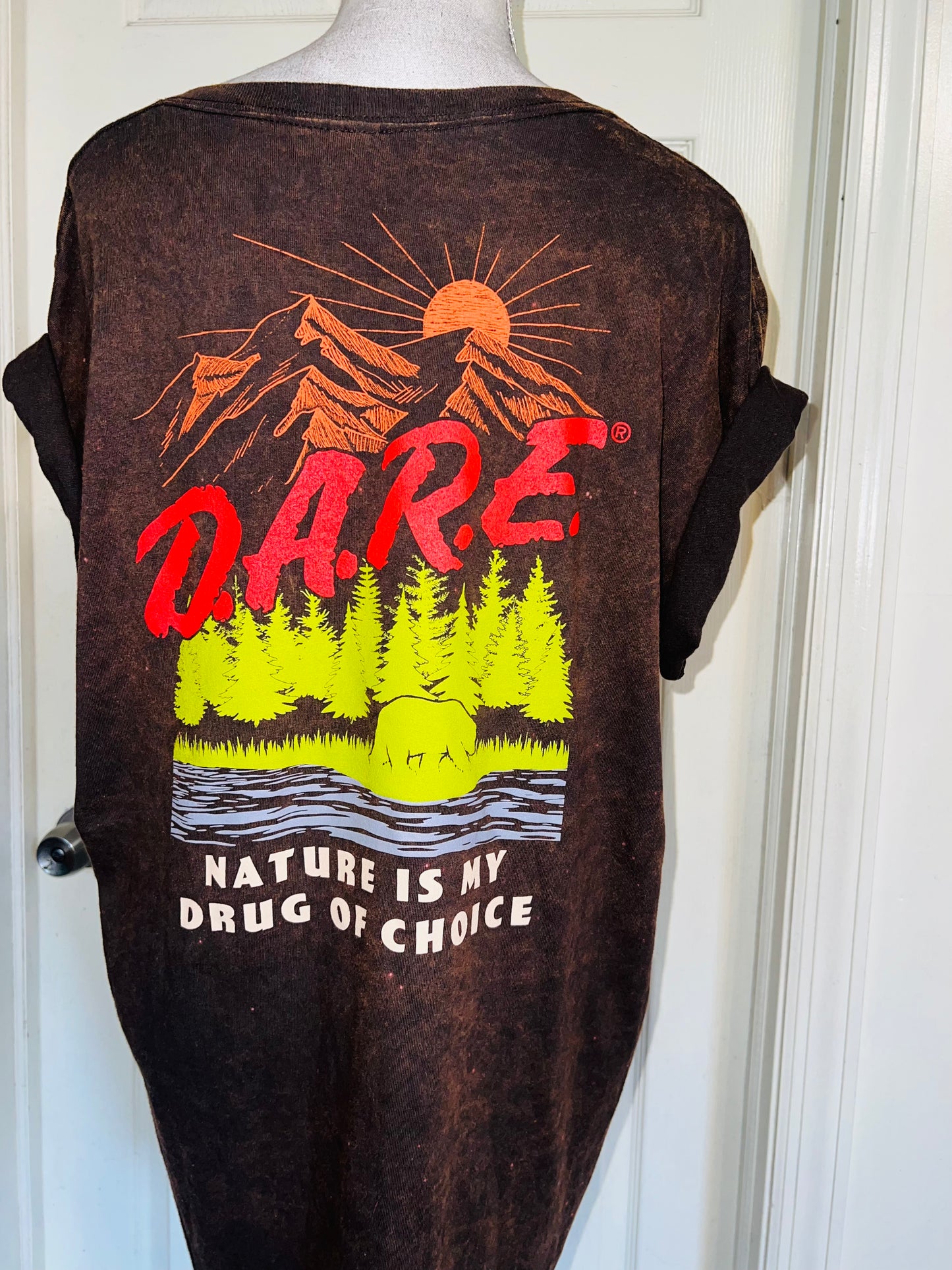 D.A.R.E Double Sided Oversized Distressed Tee