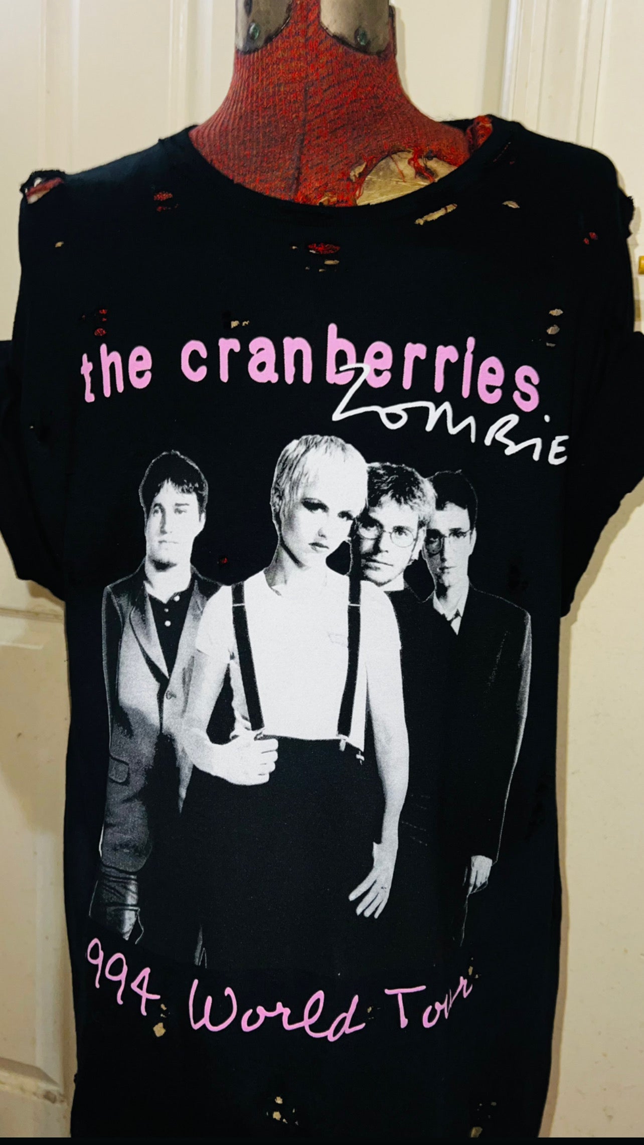 The Cranberries Oversized Distressed Tee