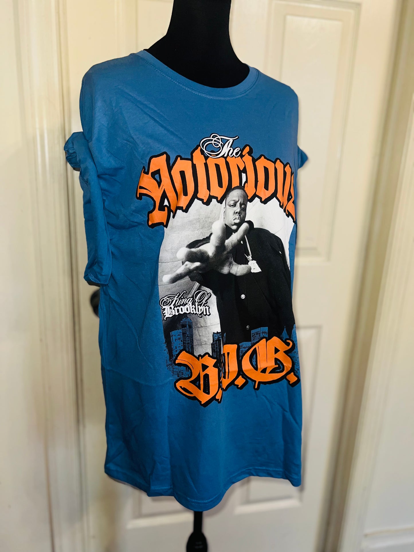 Notorious BIG Oversized Distressed Tee