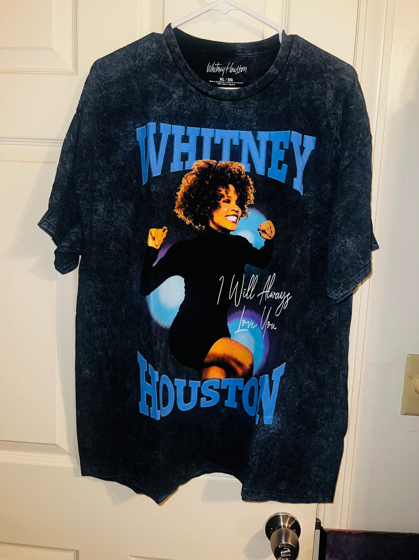 Whitney Houston Oversized Distressed Tee