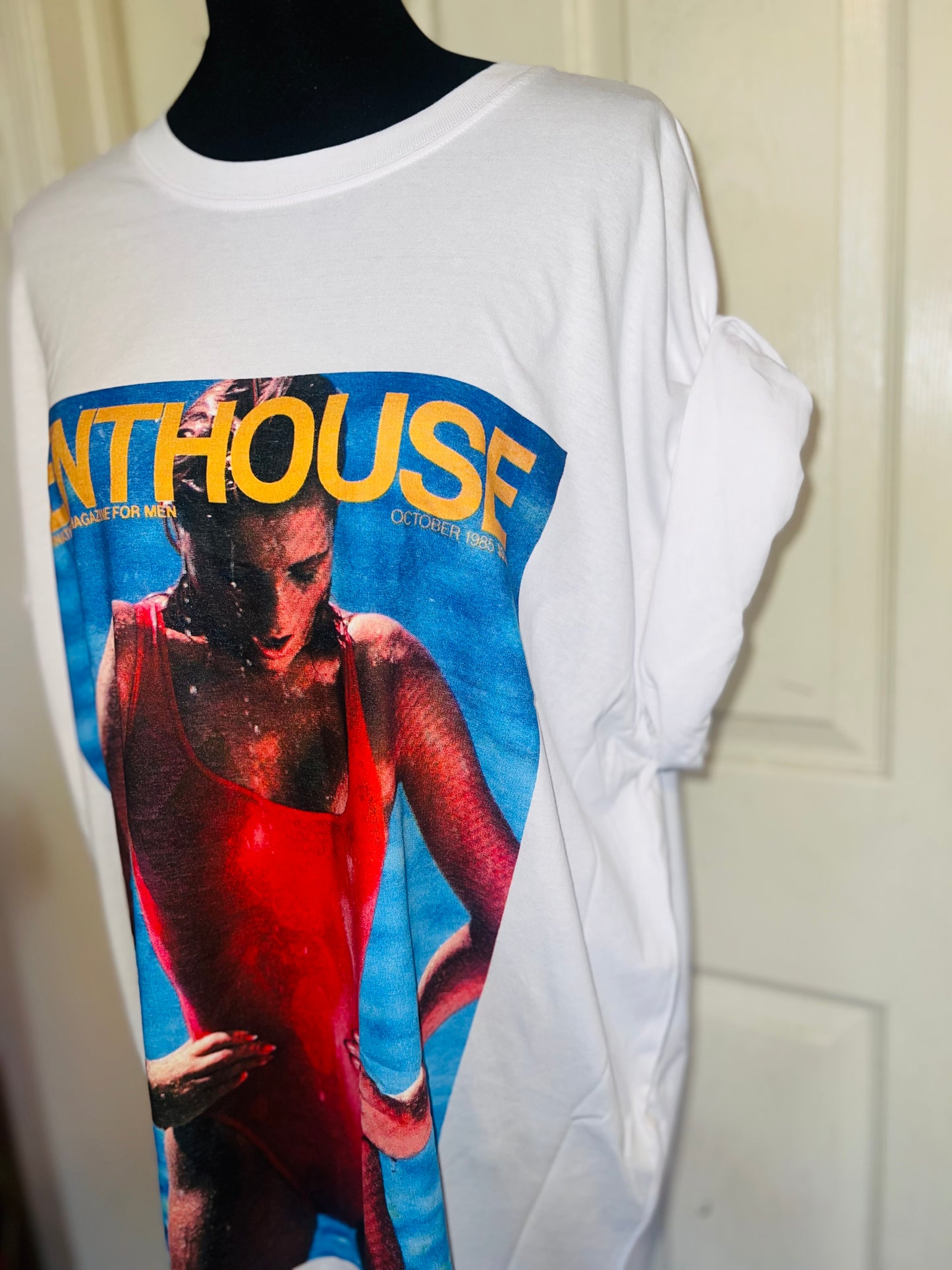 Penthouse Oversized Distressed Tee