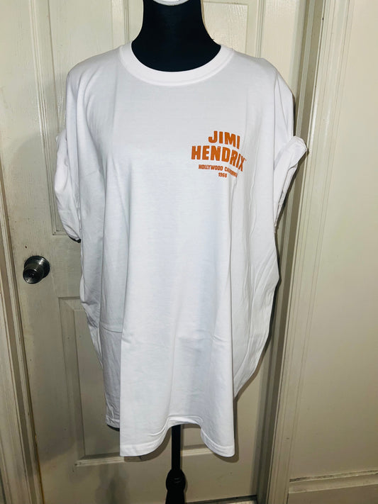 Jimi Hendrix Double Sided Oversized Distressed Tee