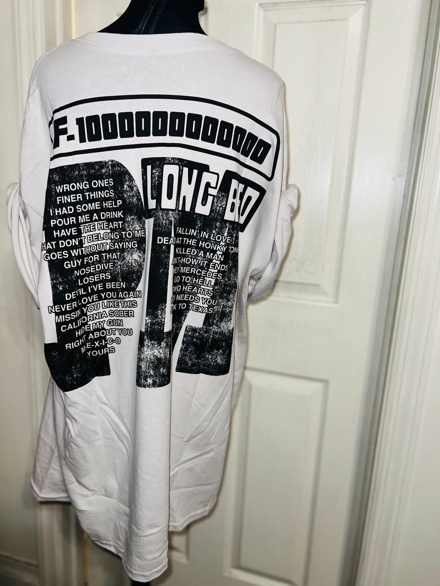 Post Malone Double Sided Oversized Distressed Tee