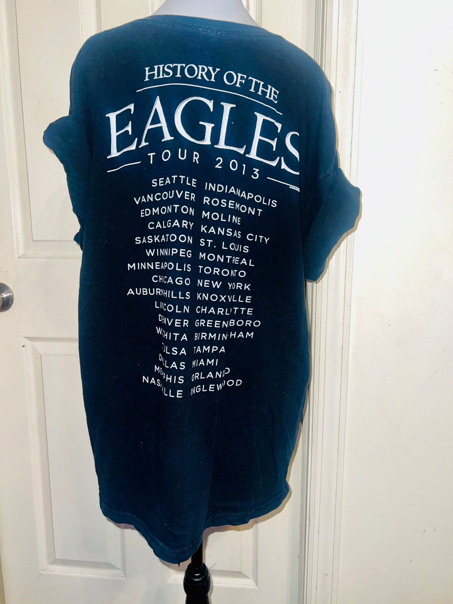 The Eagles 2013 Tour Double Sided Oversized Tee