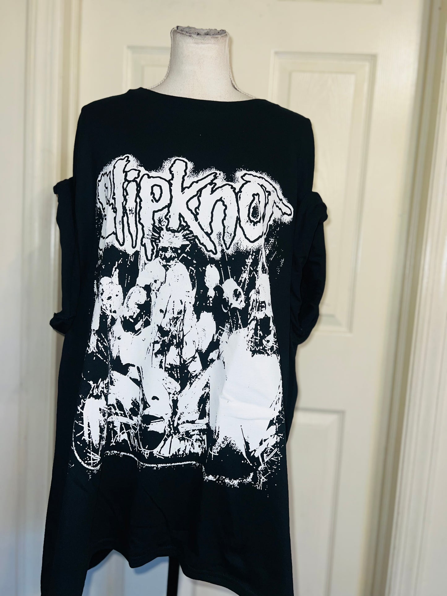Slipknot Double Sided Oversized Distressed Tee