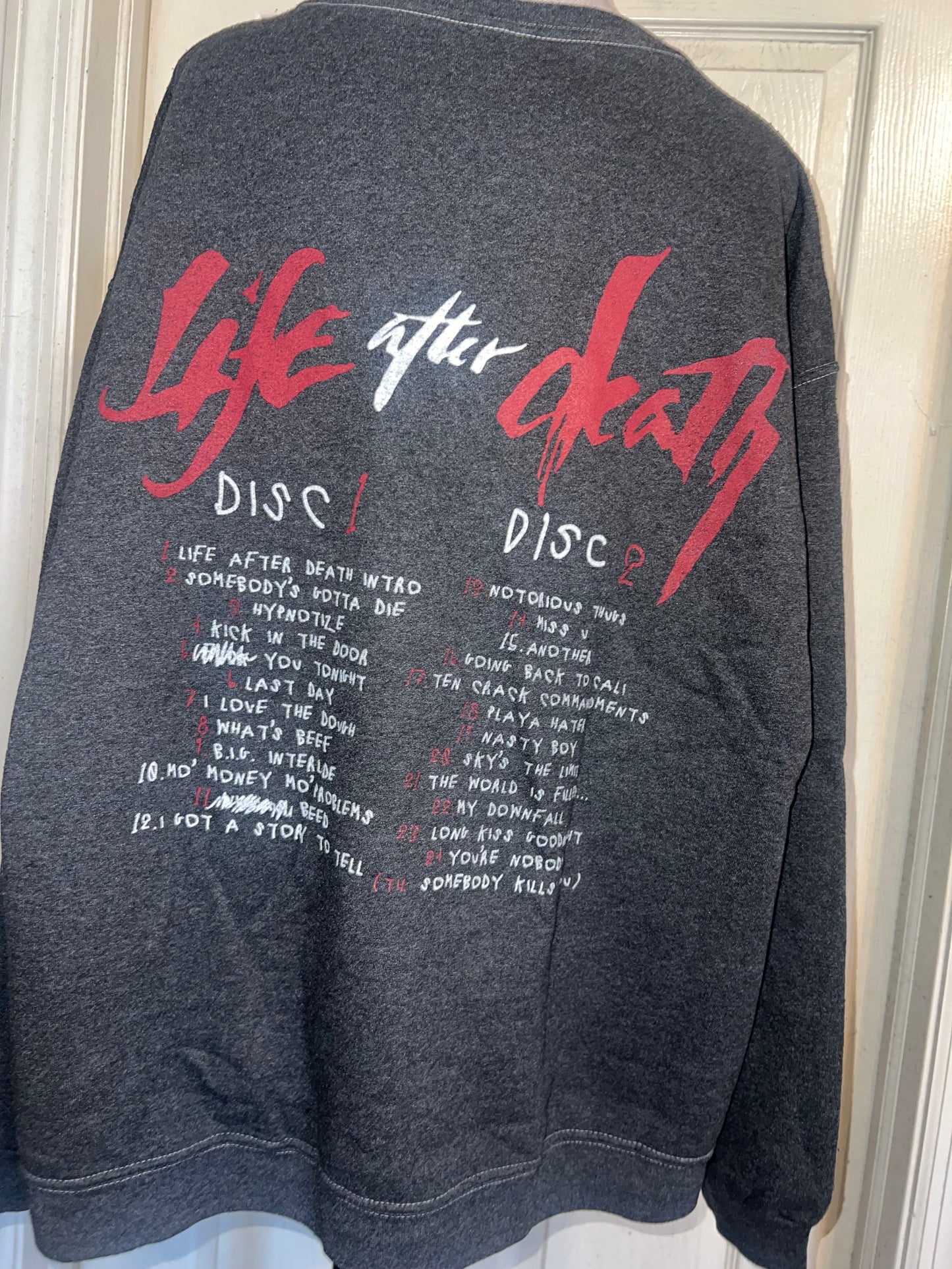 Biggie Smalls Double Sided Oversized Distressed Tee