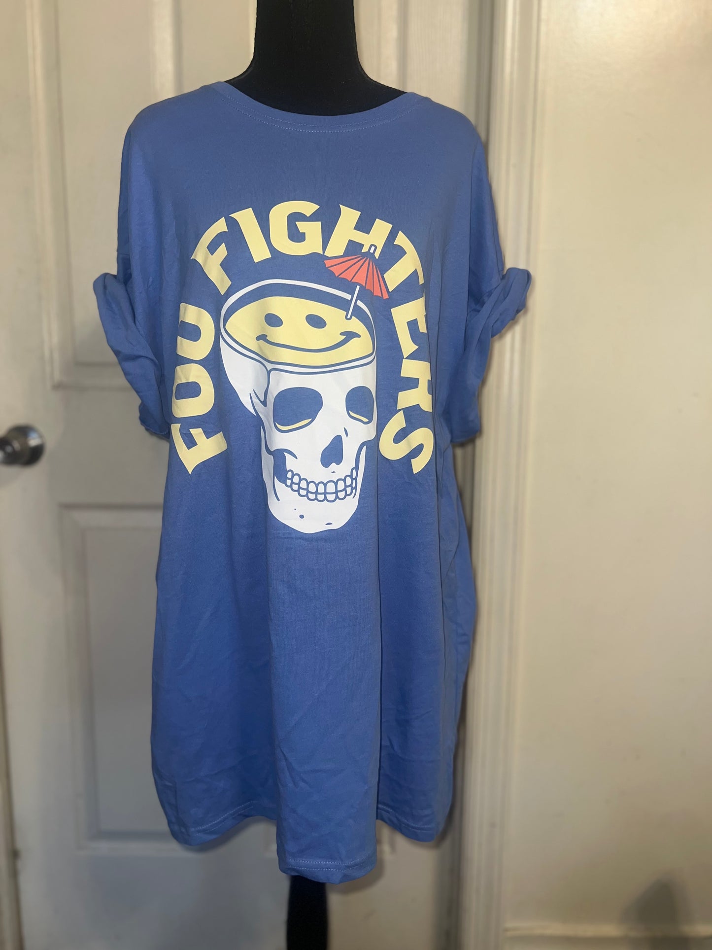 Foo Fighters Oversized Distressed Tee