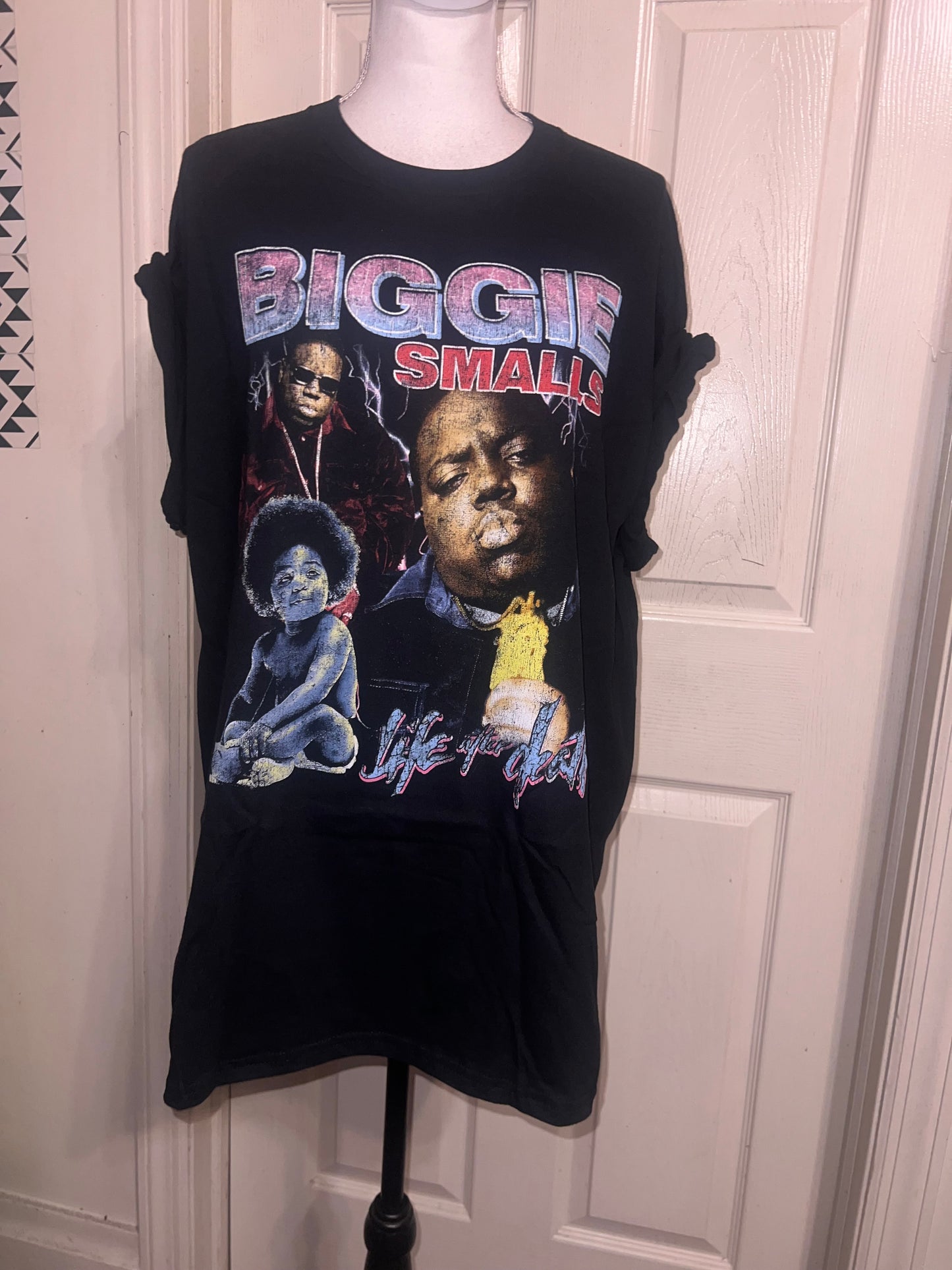 Biggie Smalls Oversized Distressed Tee