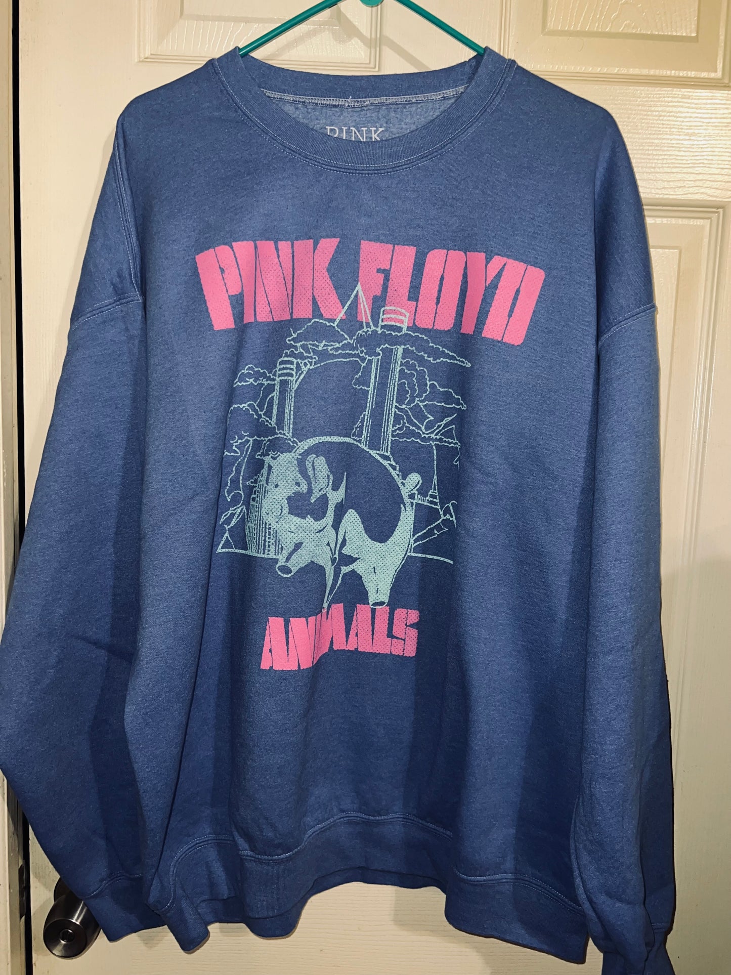 Pink Floyd Animals Oversized Distressed Sweatshirt
