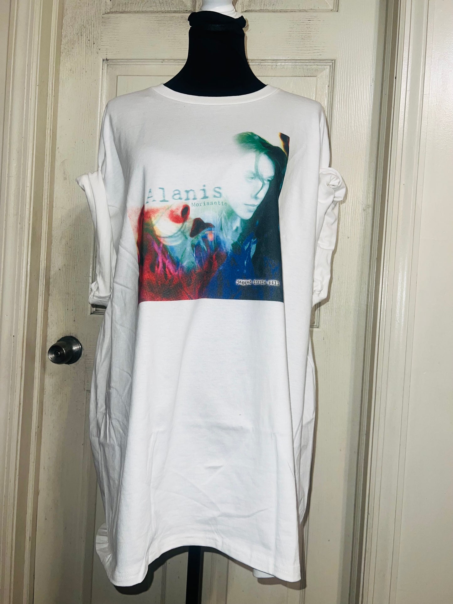 Alanis Morissette Oversized Distressed Tee