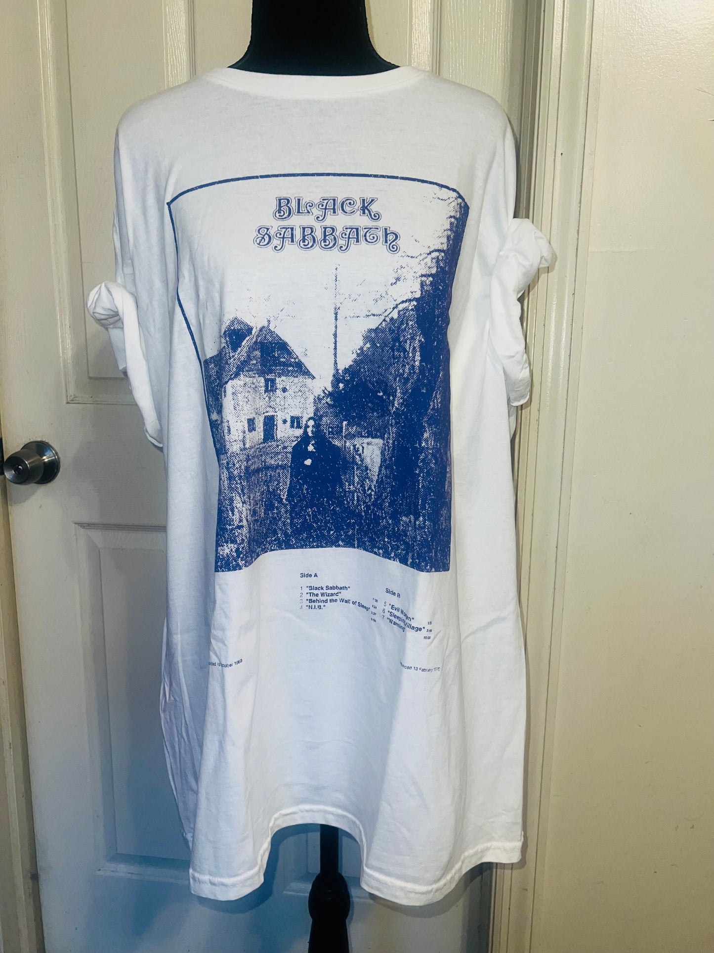 Black Sabbath Oversized Distressed Tee