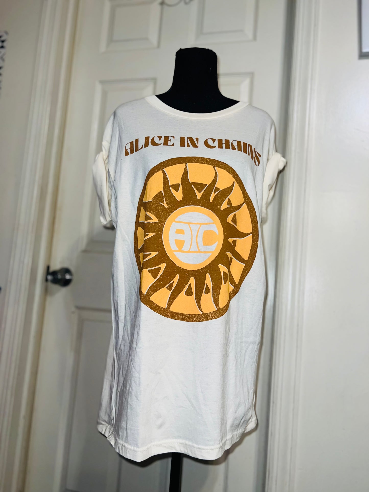 Alice In Chains Oversized Distressed Tee