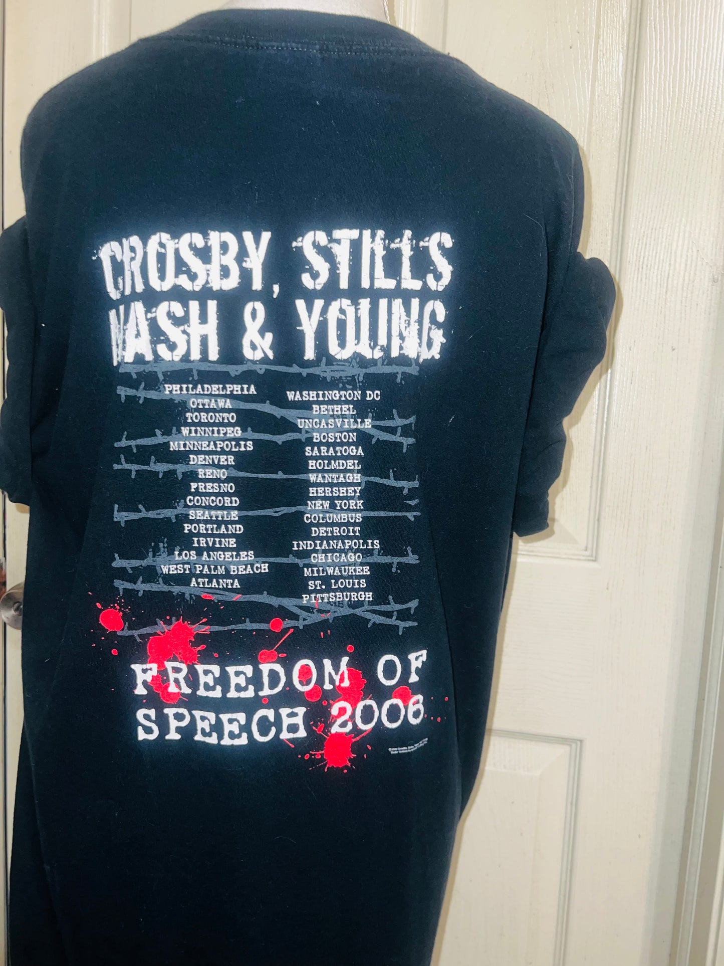 Crosby, Stills, Nash & Young Double Sided Vintage Tee