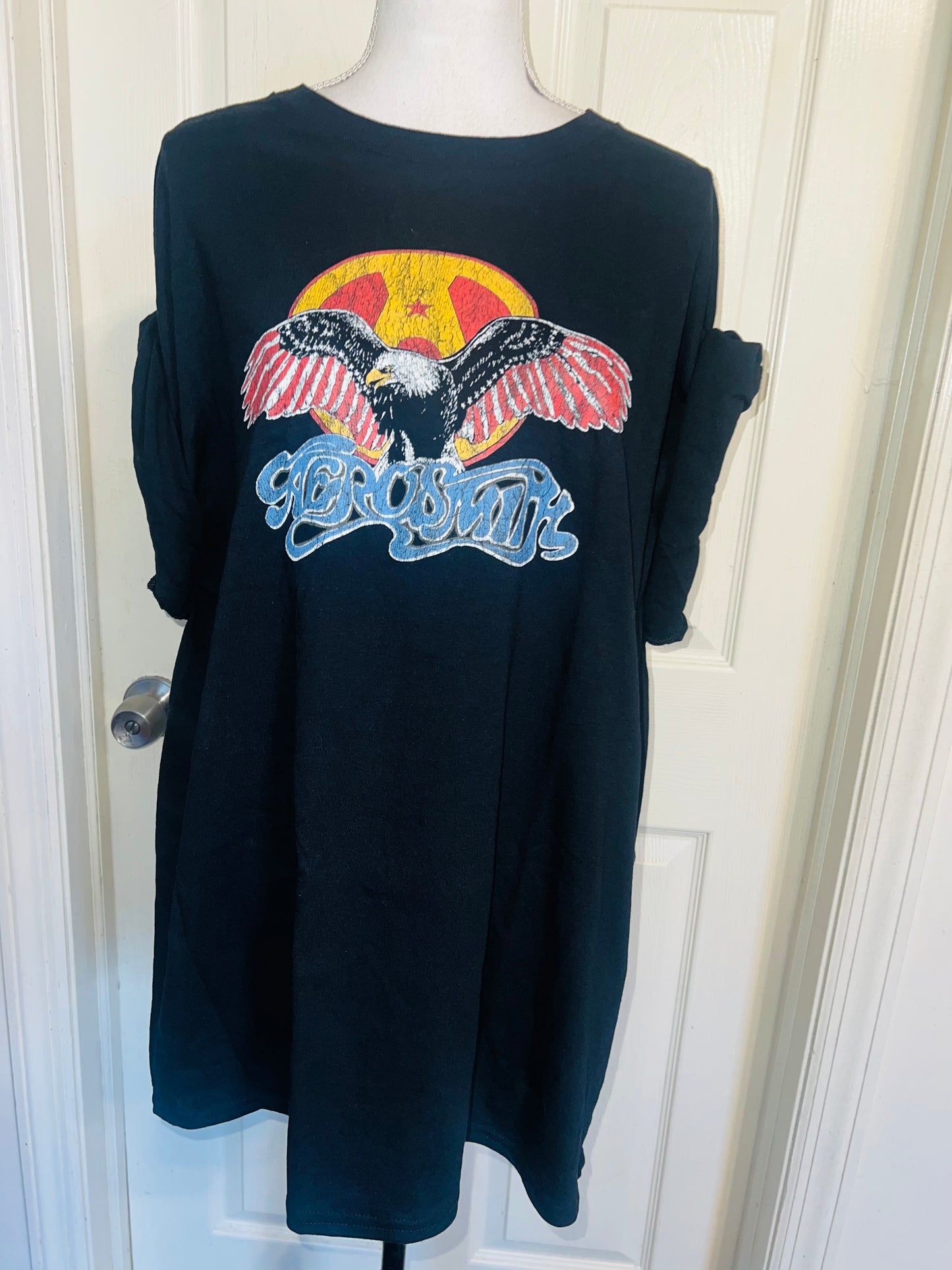 Aerosmith Oversized Distressed Tee