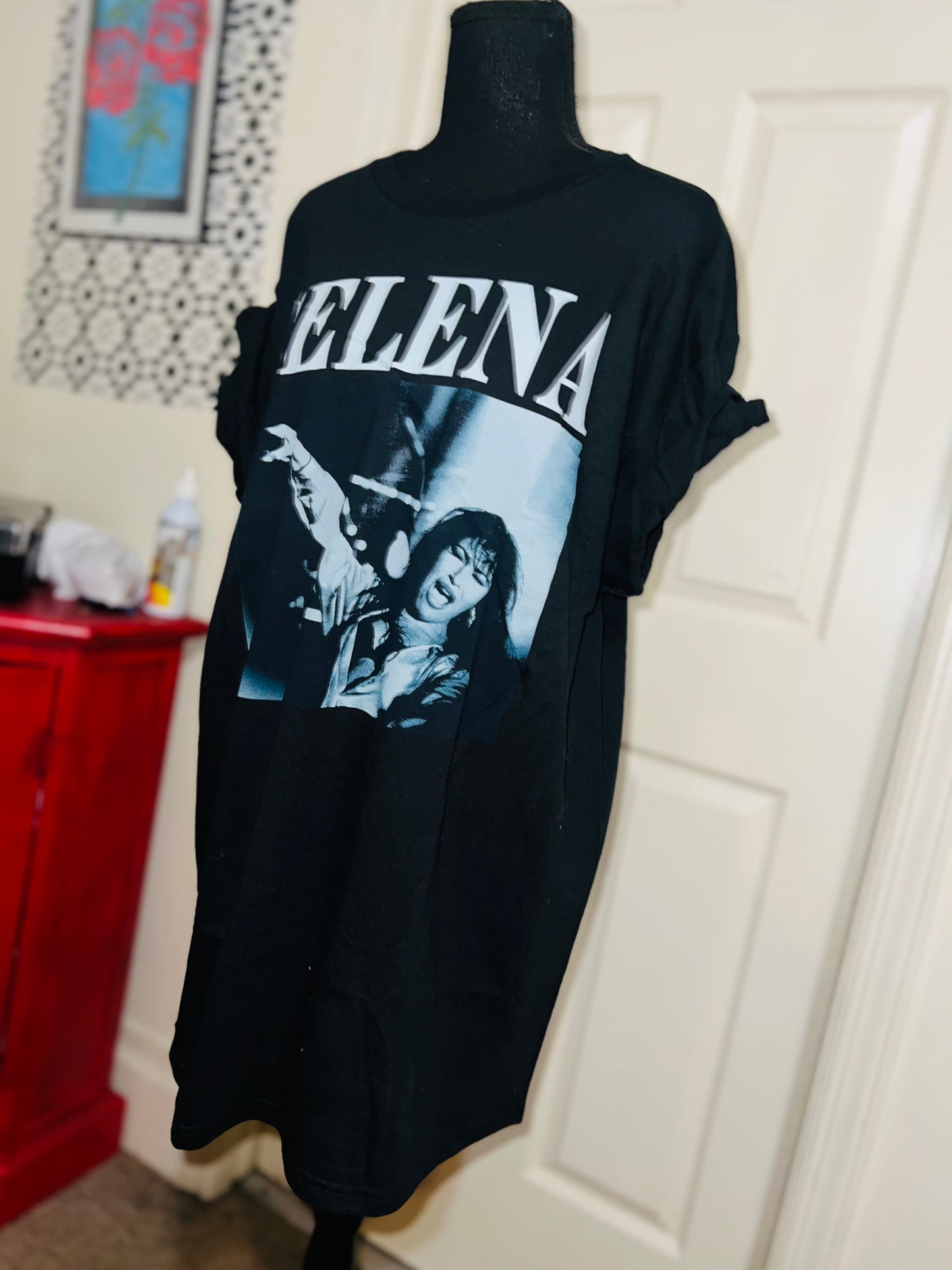 Selena Oversized Distressed Tee