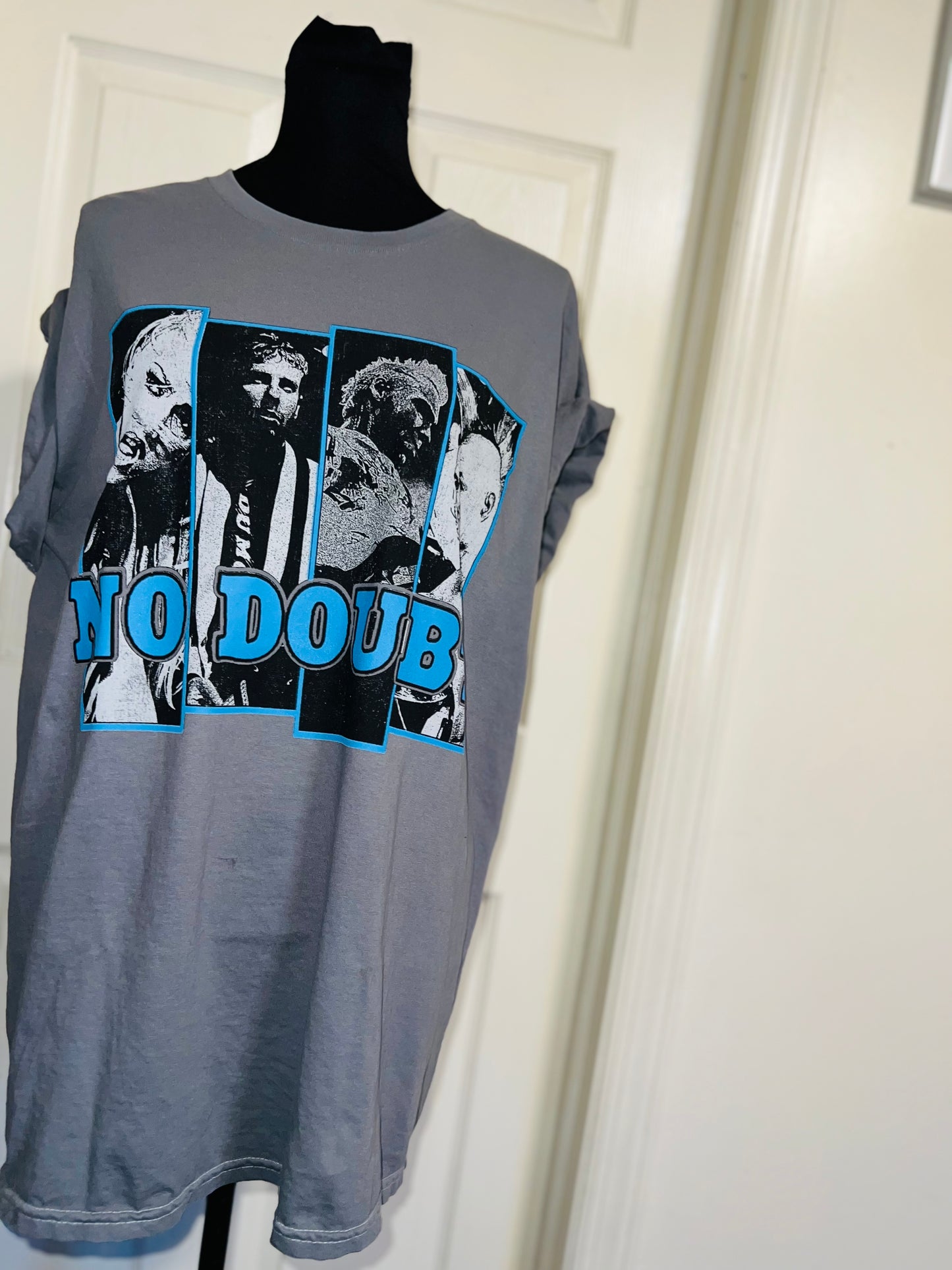 No Doubt Oversized Distressed Tee