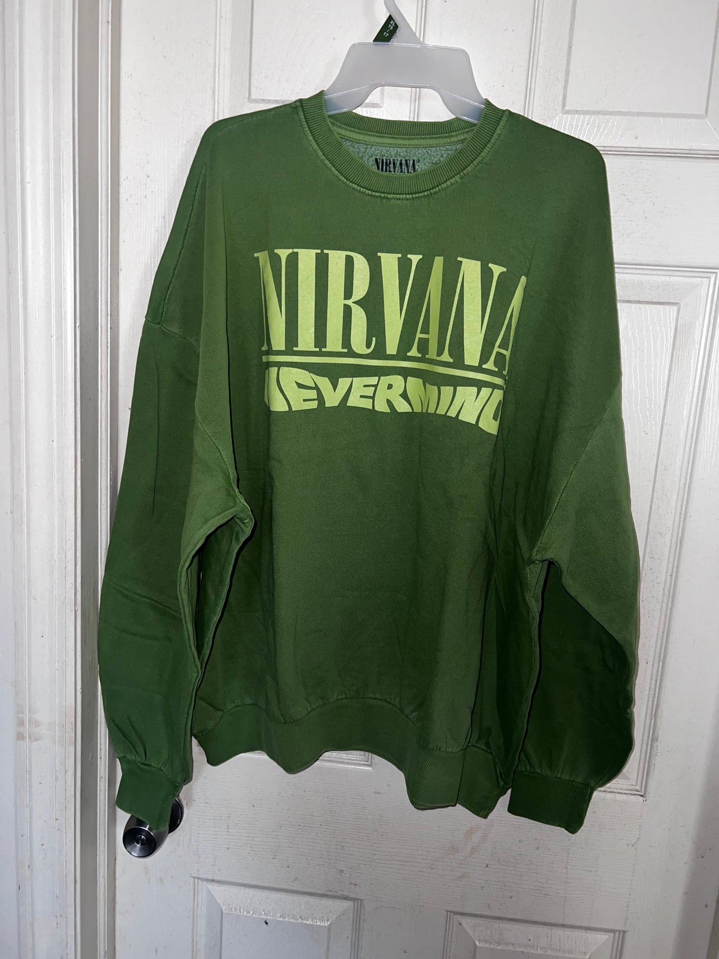 Nirvana Nevermind Oversized Distresed Sweatshirt