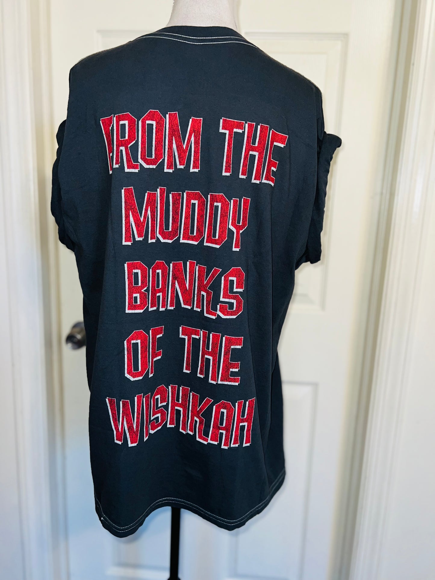 Nirvana Double Sided Oversized Distressed Tee