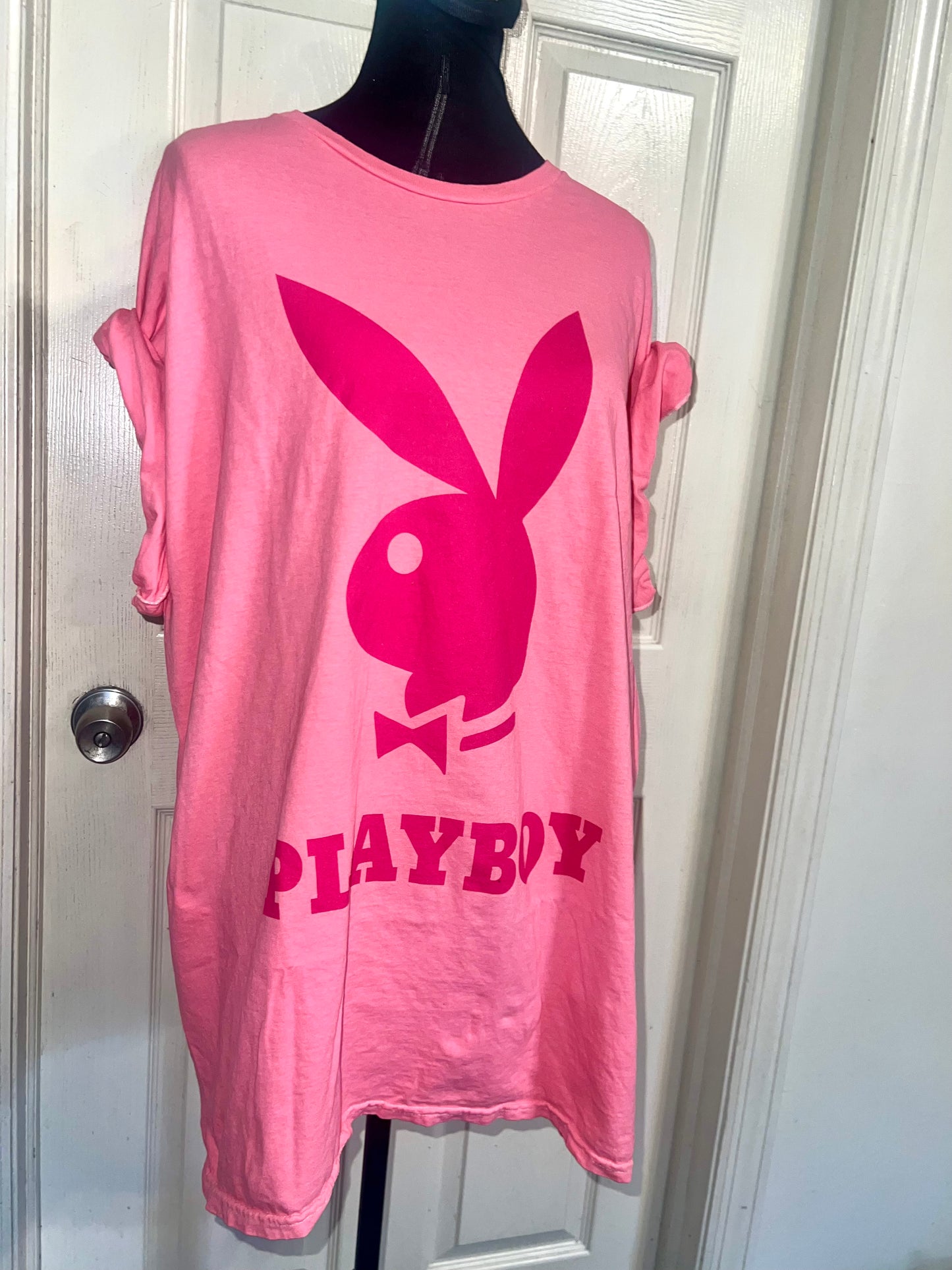 Playboy Oversized Distressed Tee
