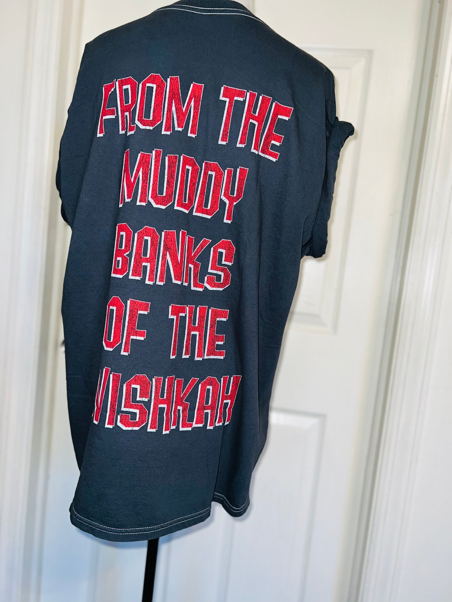 Nirvana Double Sided Oversized Distressed Tee