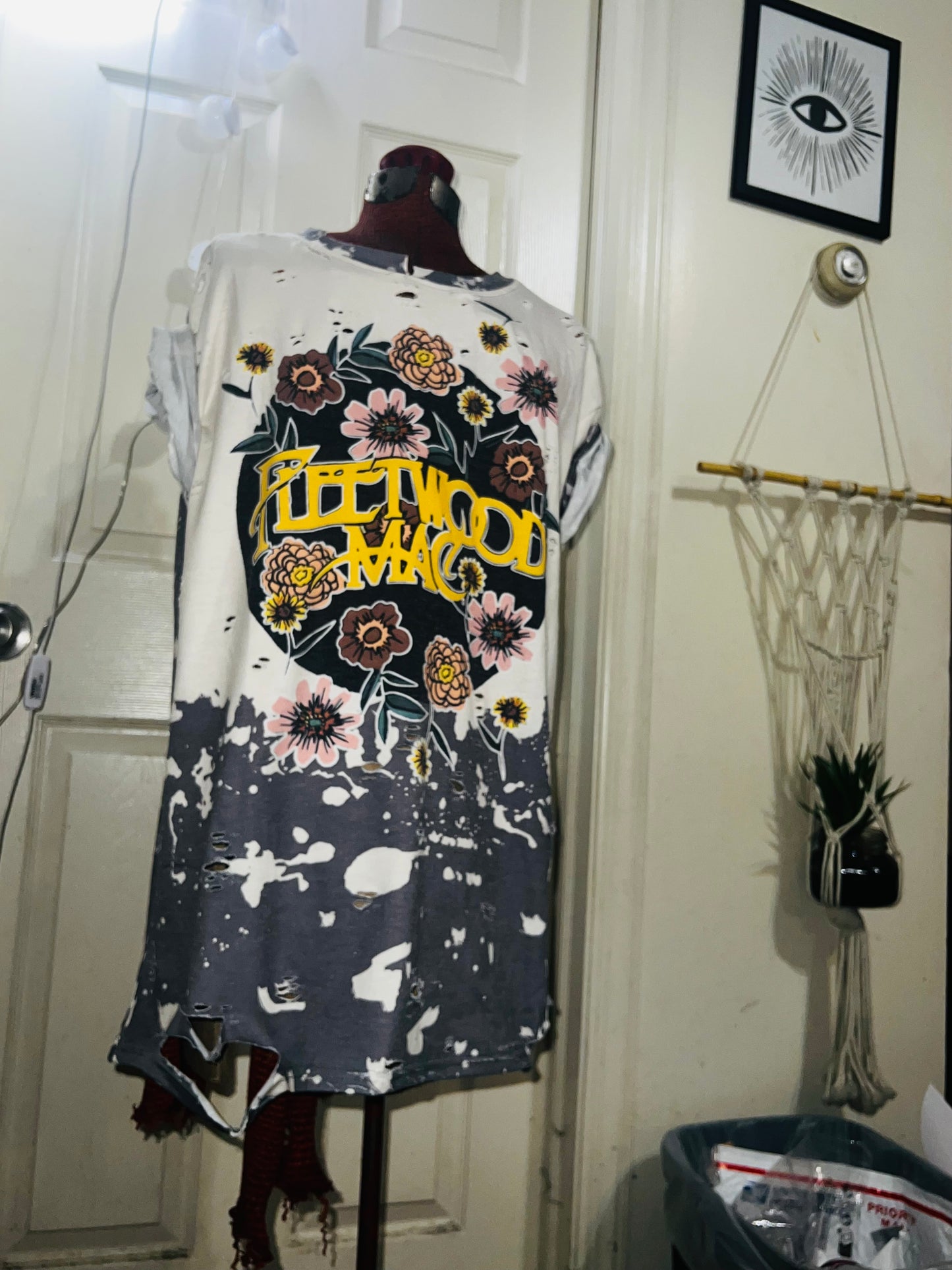 Fleetwood Mac Floral Distressed Tee