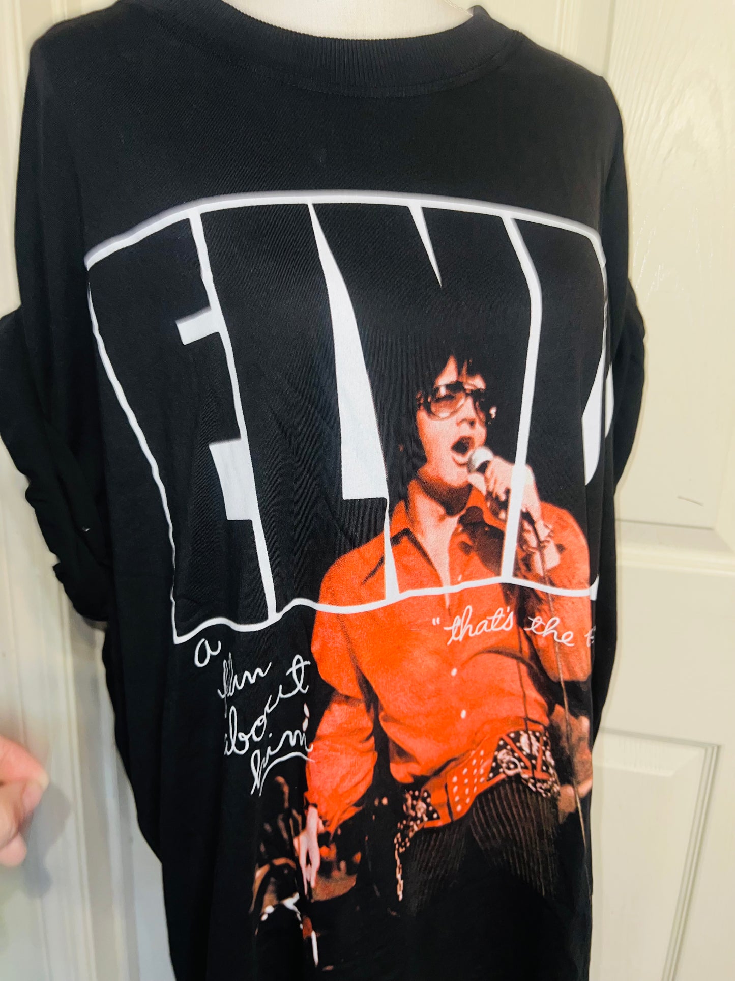 Elvis Oversized Distressed Tee
