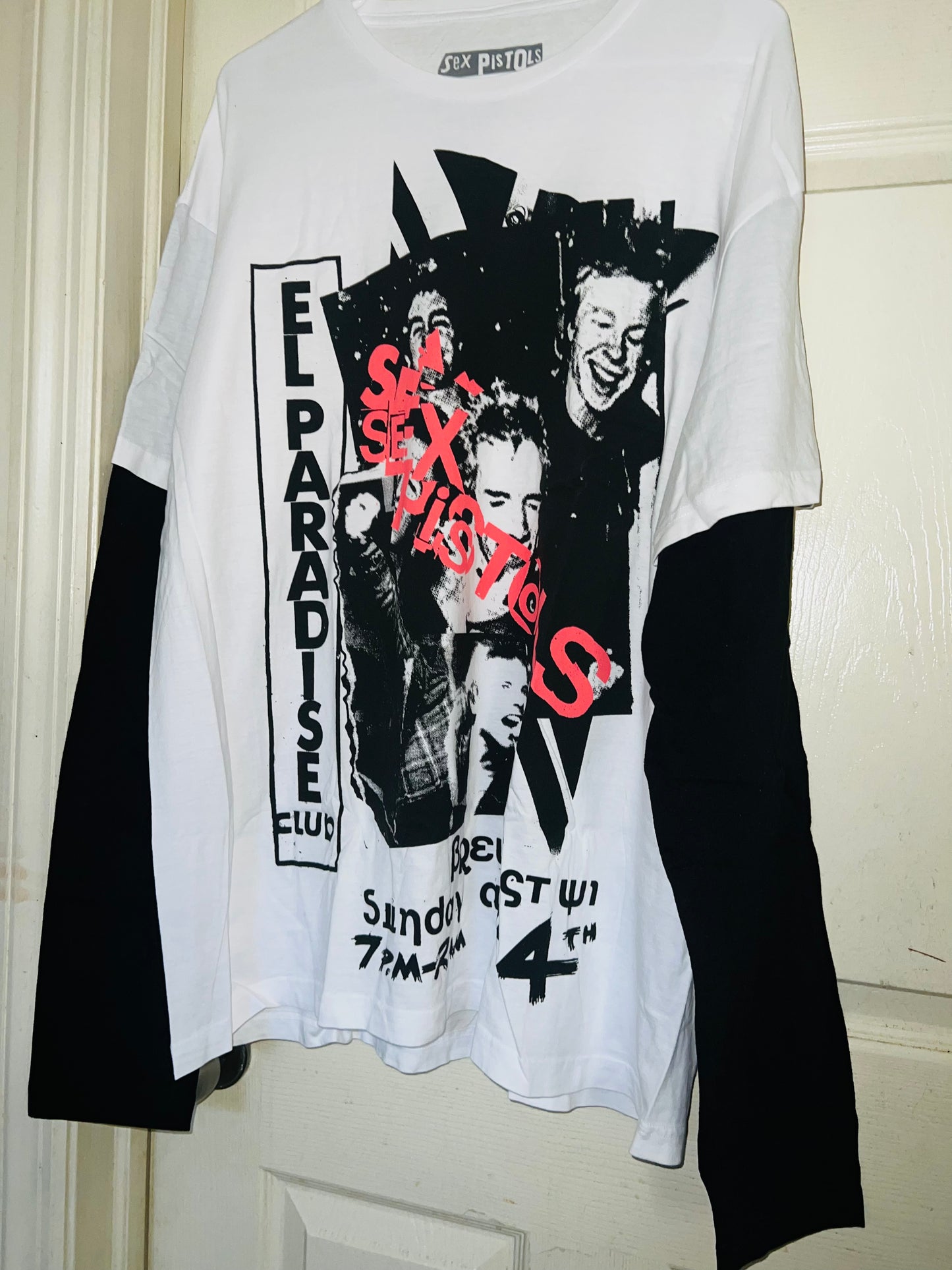 Sex Pistols Double Sided Long Sleeve Oversized Shirt