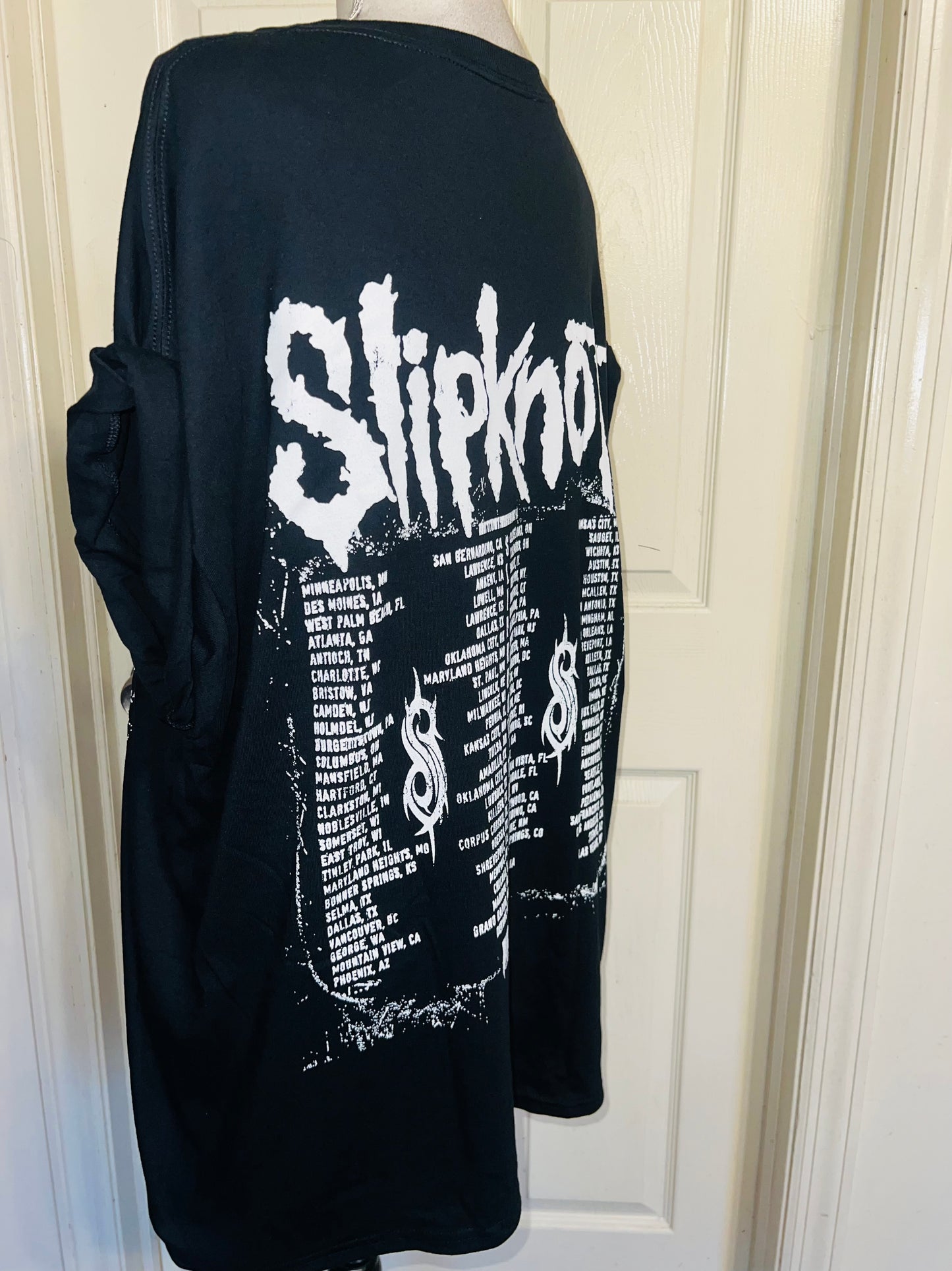 Slipknot Double Sided Oversized Distressed Tee