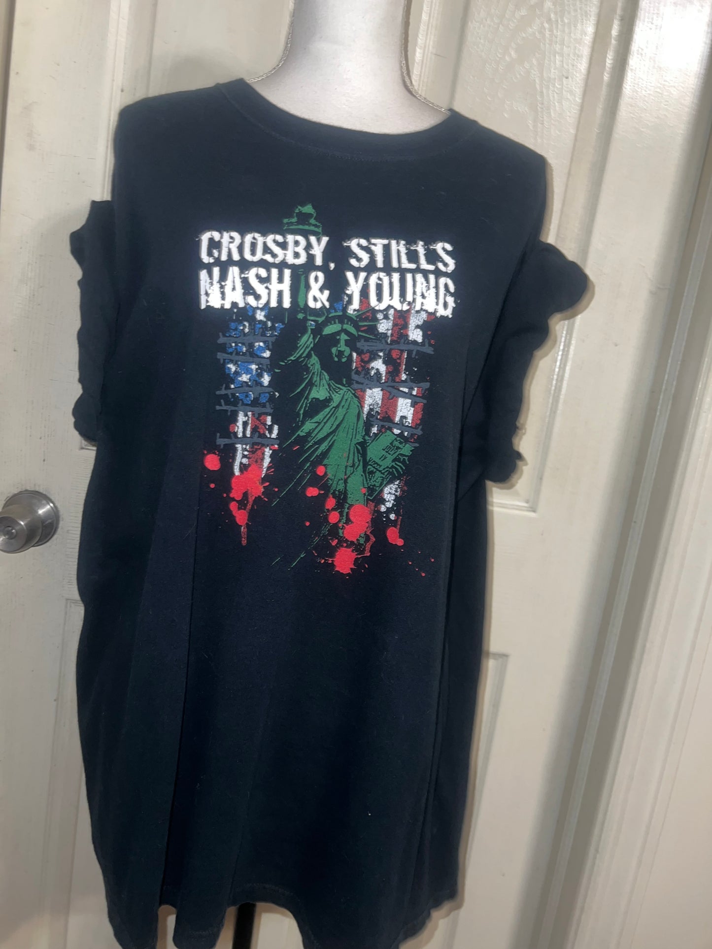 Crosby, Stills, Nash & Young Double Sided Vintage Tee