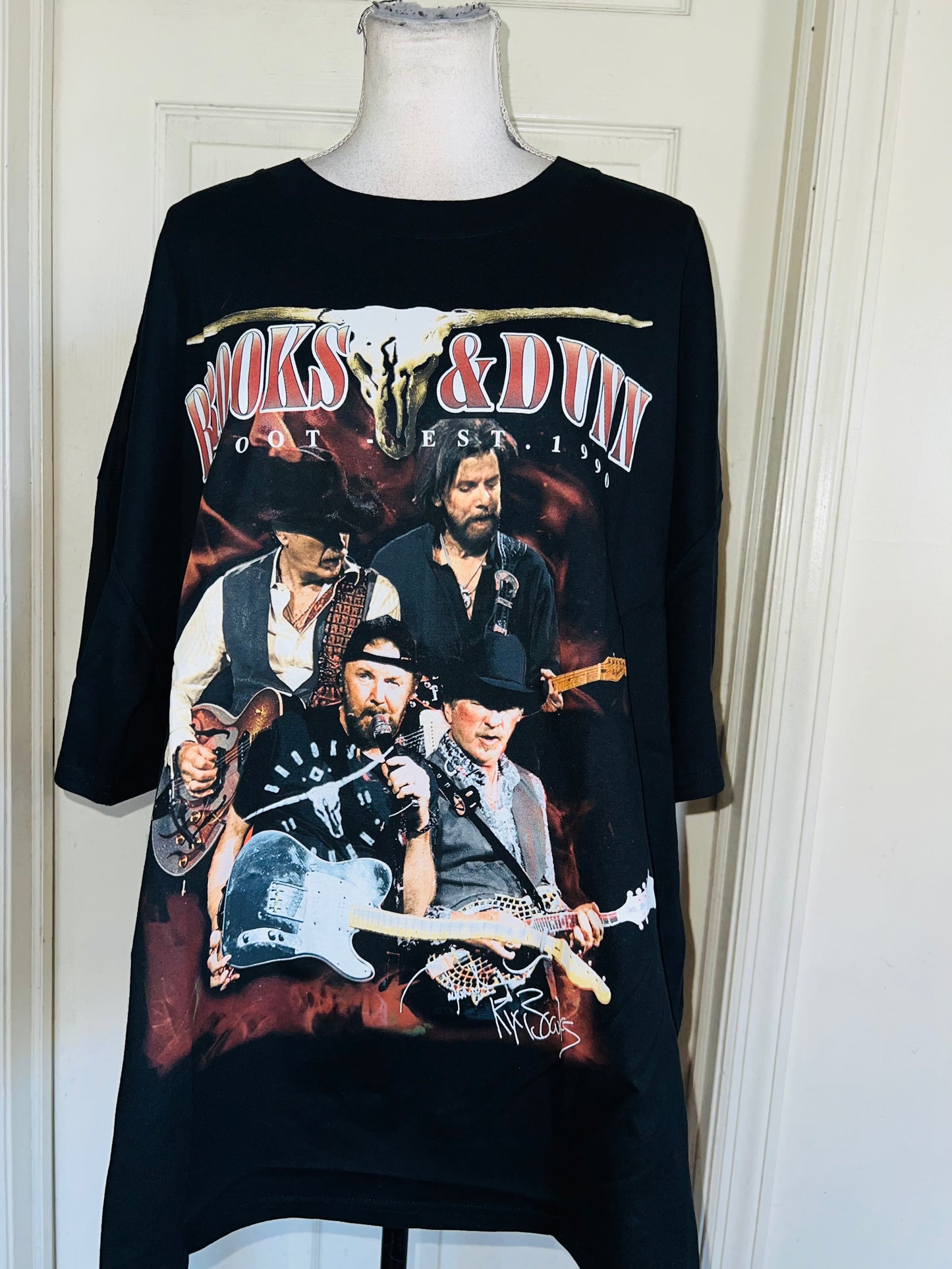 Brooks & Dunn Oversized Distressed Tee