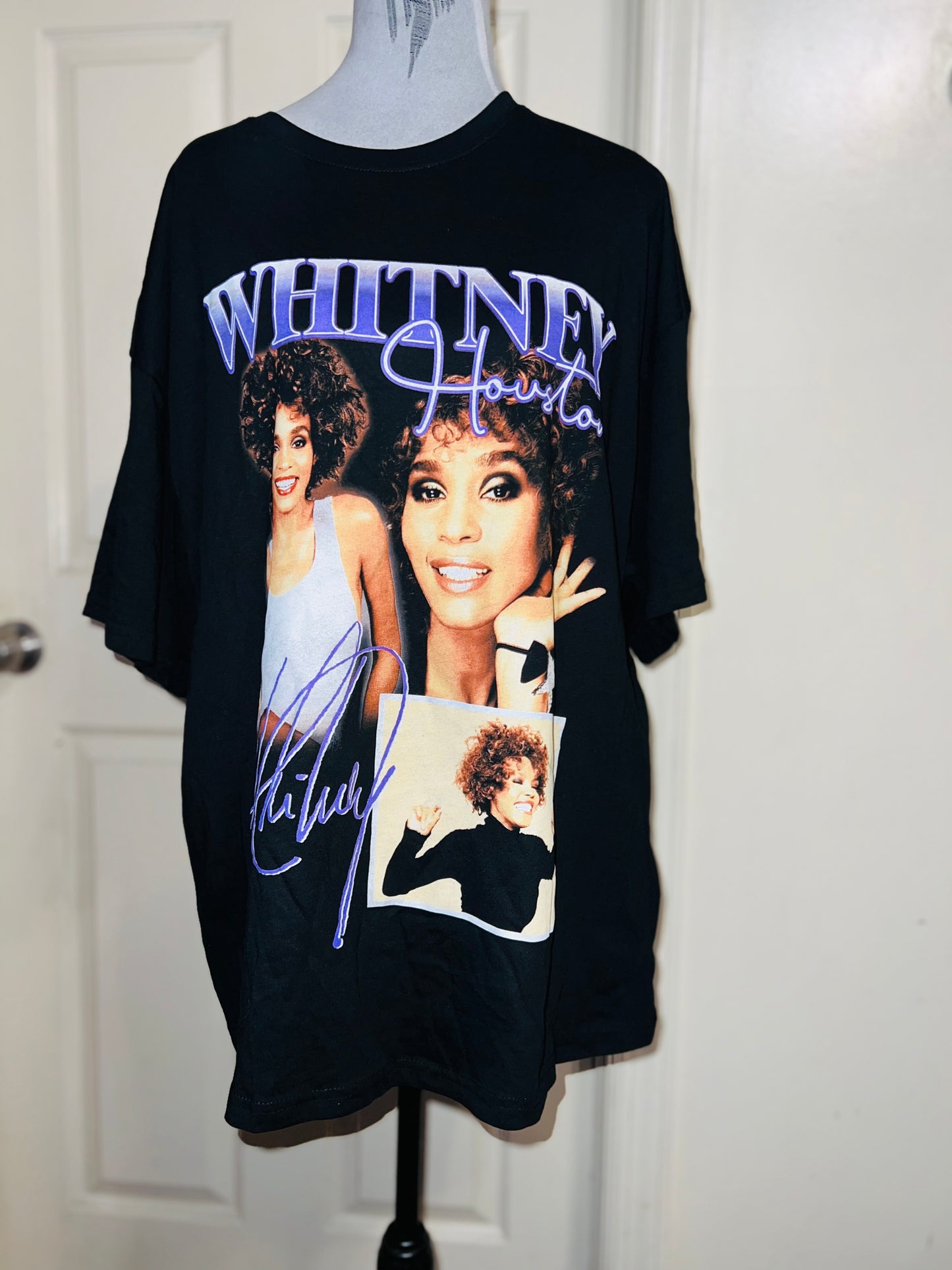 Whitney Houston Oversized Distressed Tee
