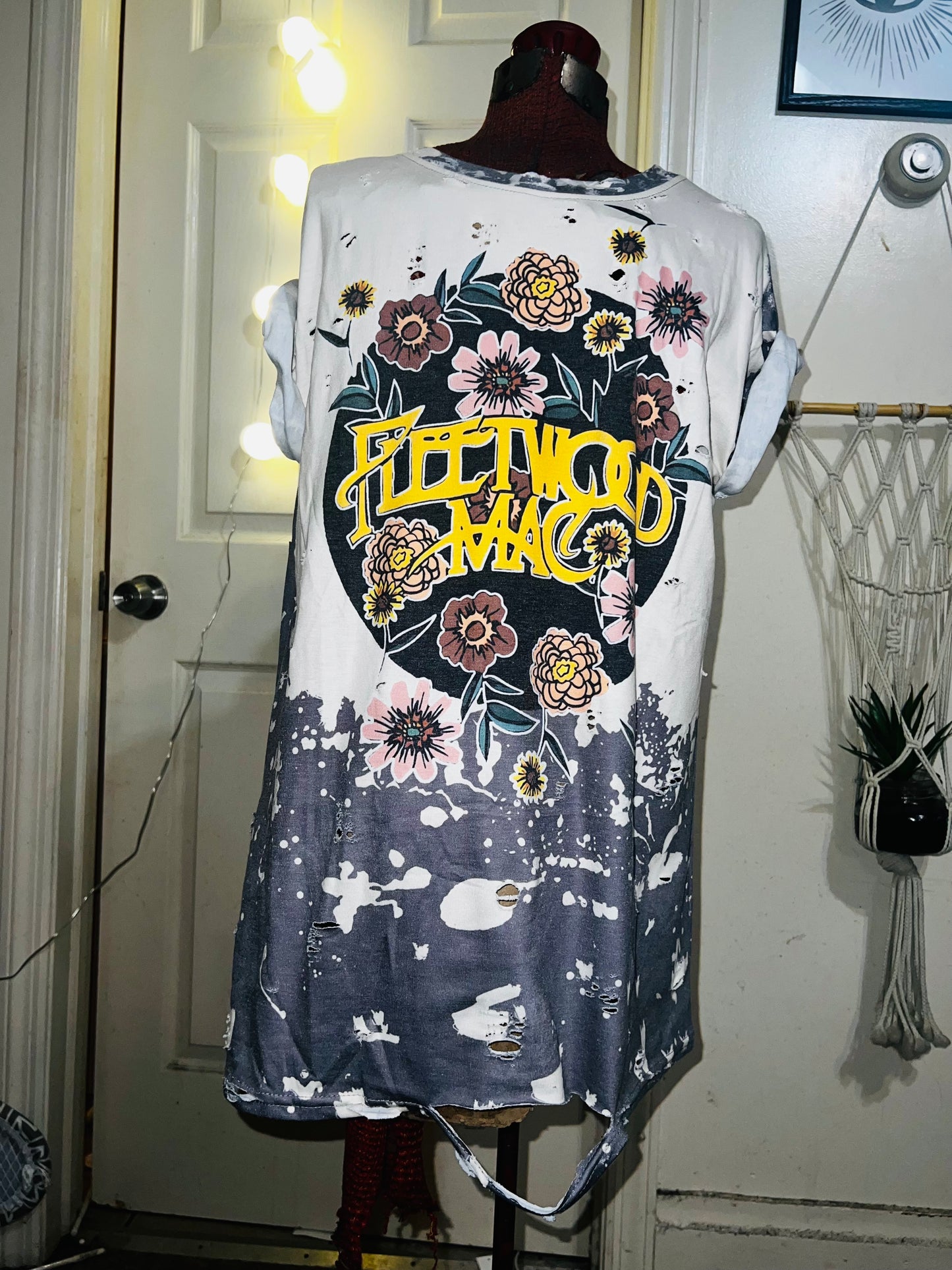Fleetwood Mac Floral Distressed Tee