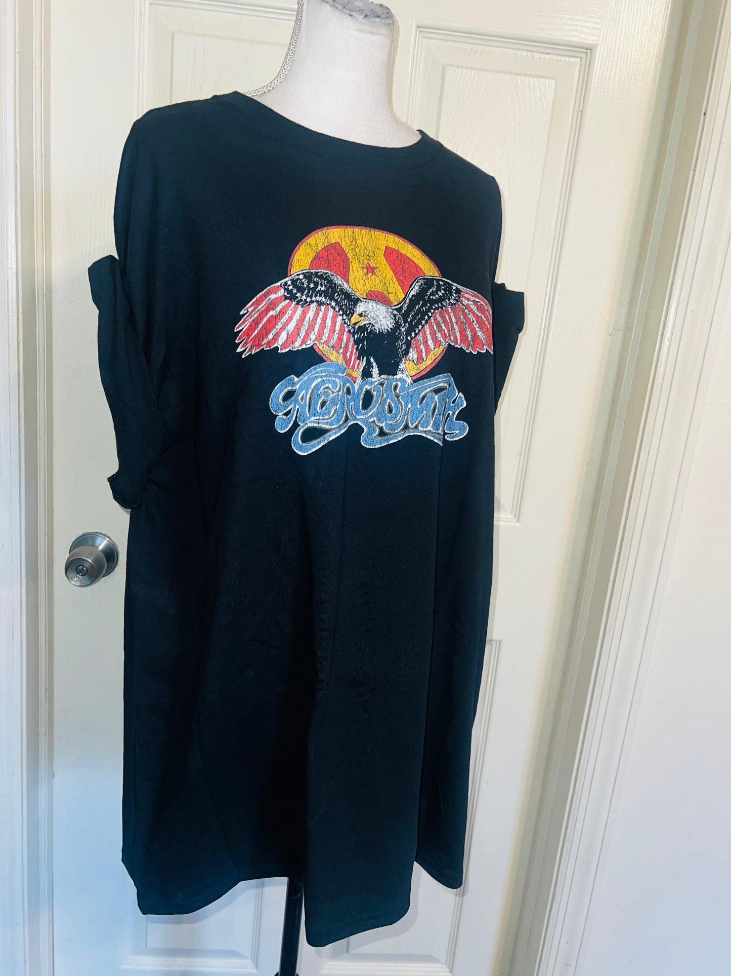 Aerosmith Oversized Distressed Tee