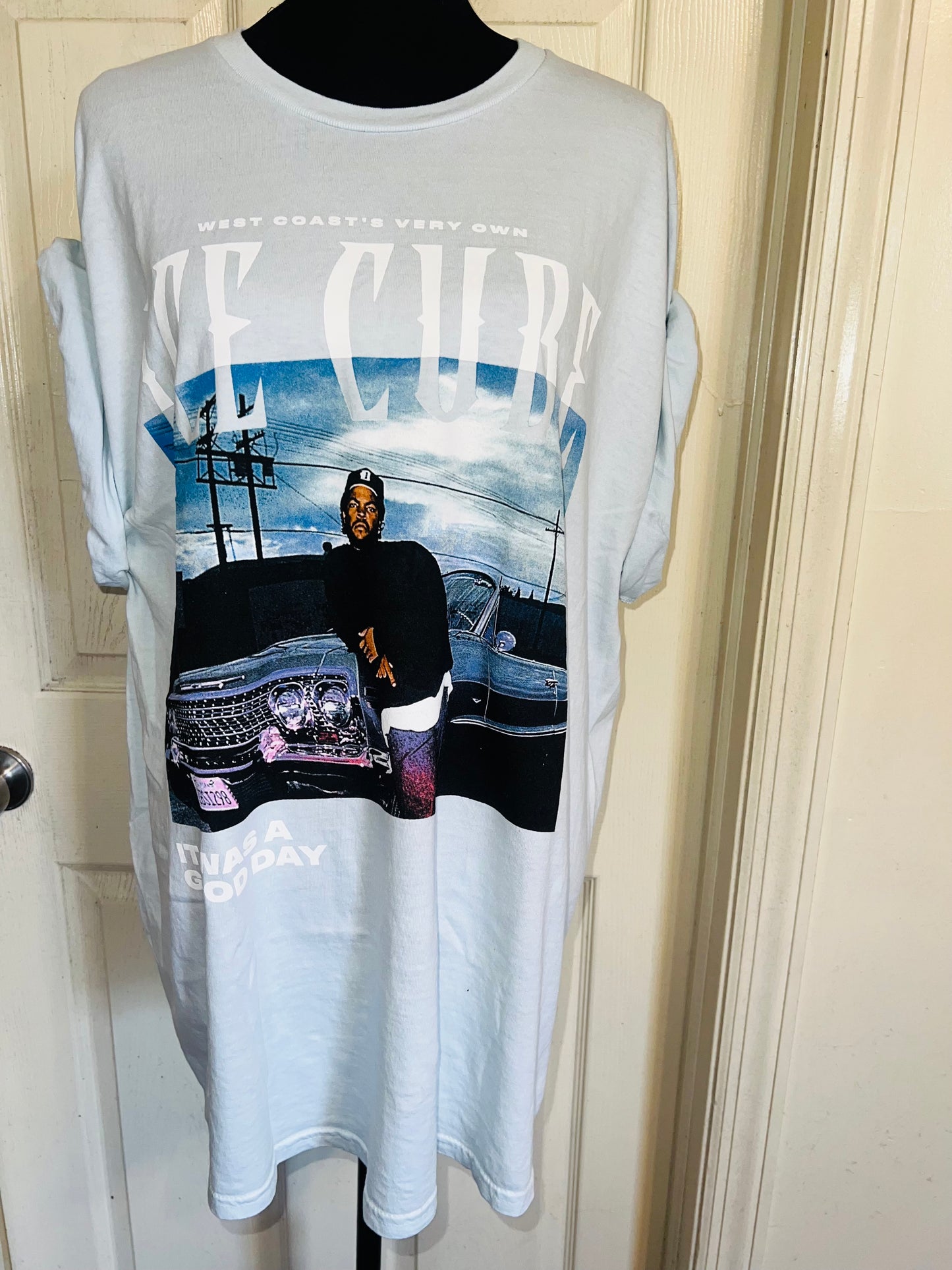 Ice Cube Double Sided Oversized Distressed Tee