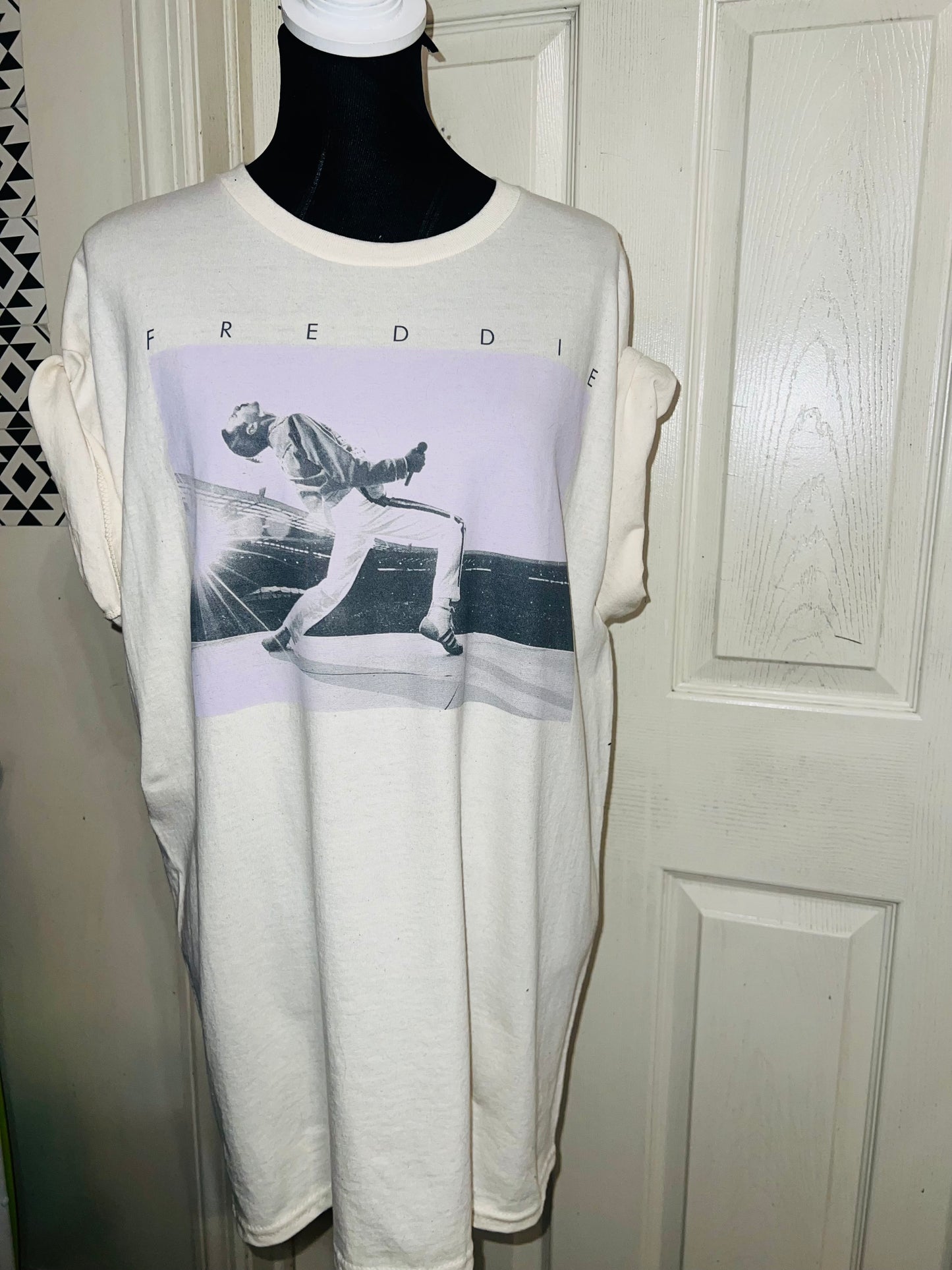 Freddie Mercury Oversized Distressed Tee