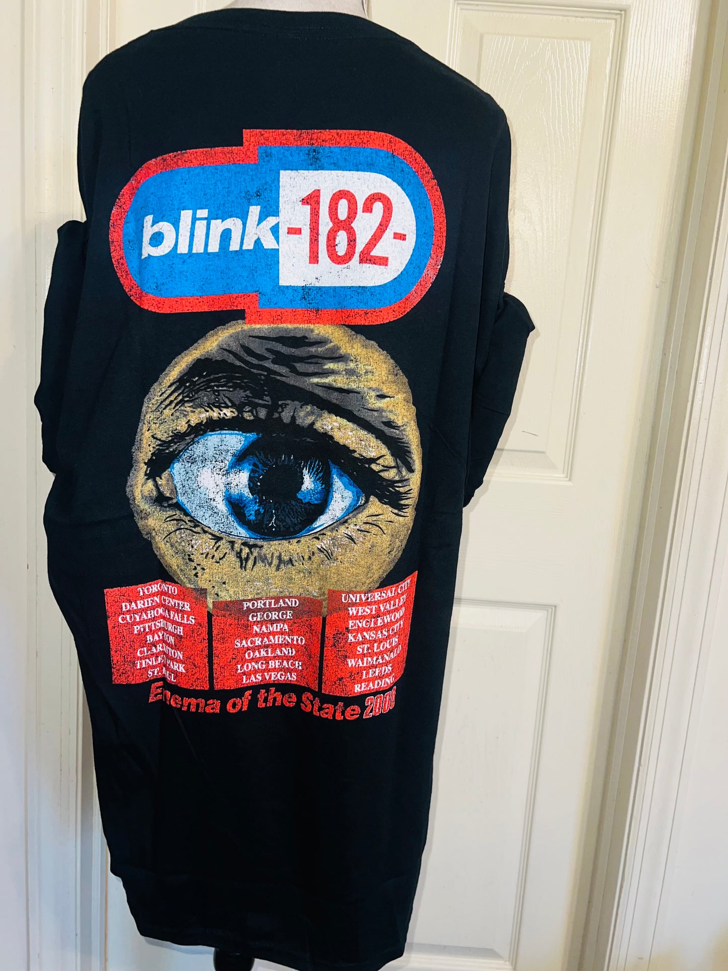 Blink 182 Double Sided Oversized Distressed Tee