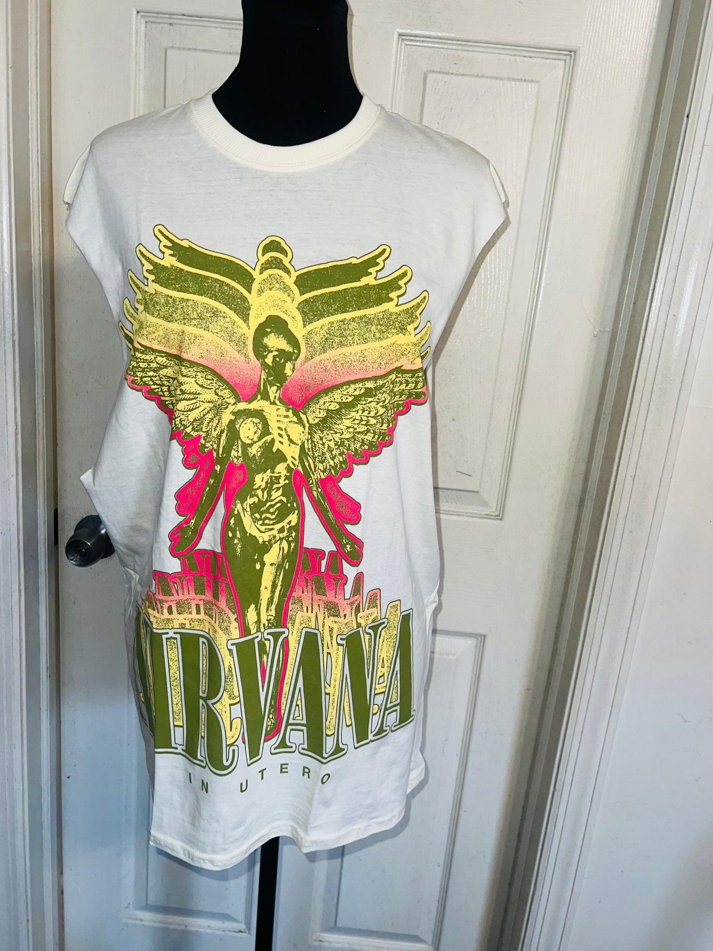 Nirvana Oversized Distressed Tank