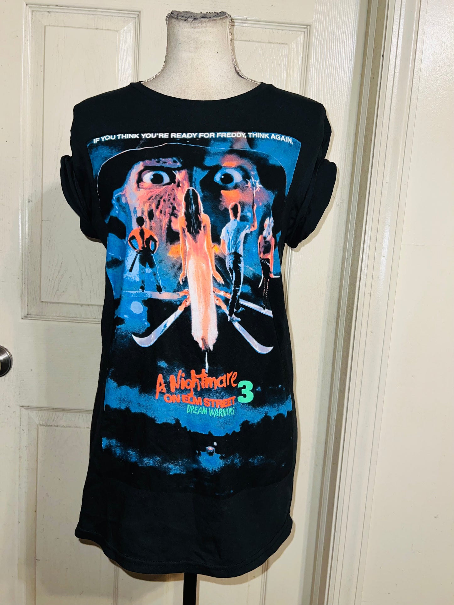 Nightmare On Elm Street Oversized Vintage Distressed Tee