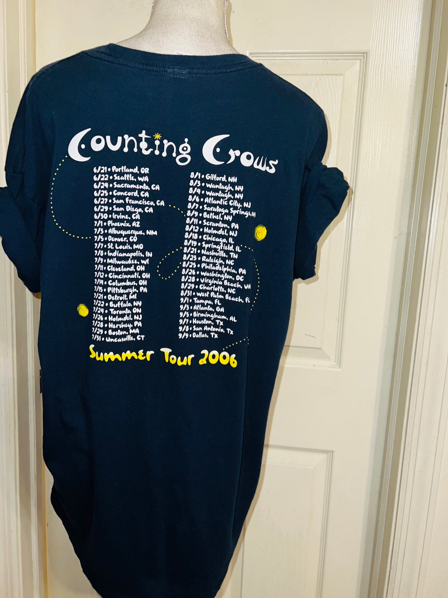 Counting Crows Double Sided Oversized Distressed Tee