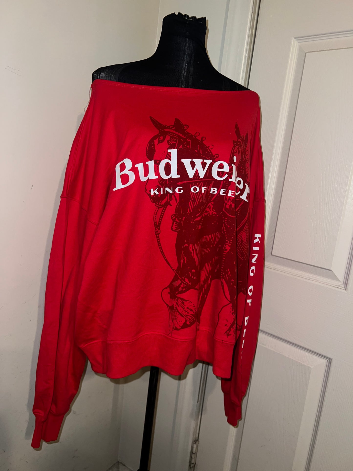 Budweiser Oversized Distressed OFTS Sweatshirt